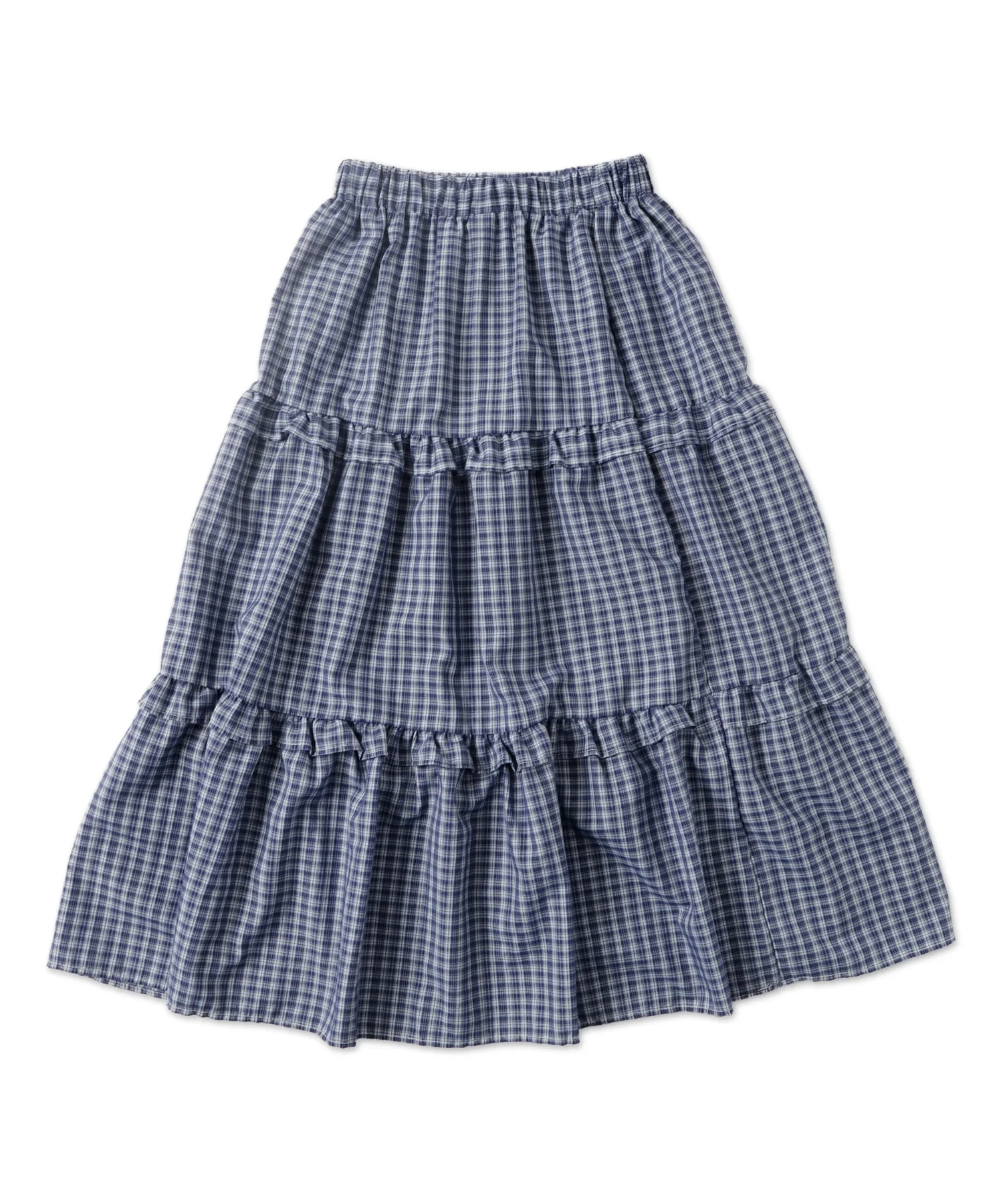 ティアードチェックロングスカート - Image 15