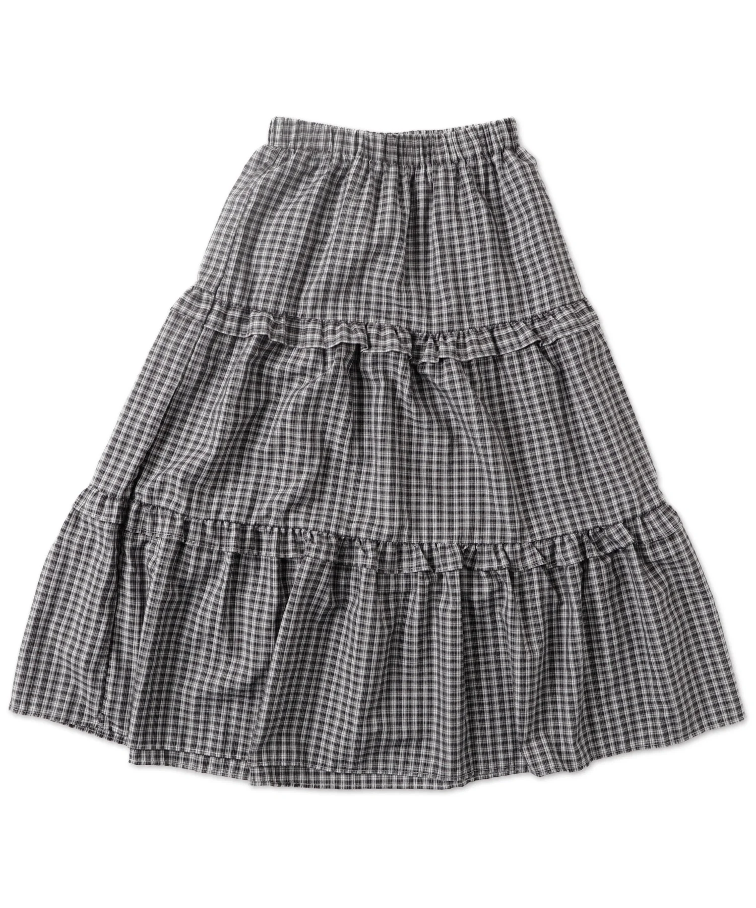 ティアードチェックロングスカート - Image 17