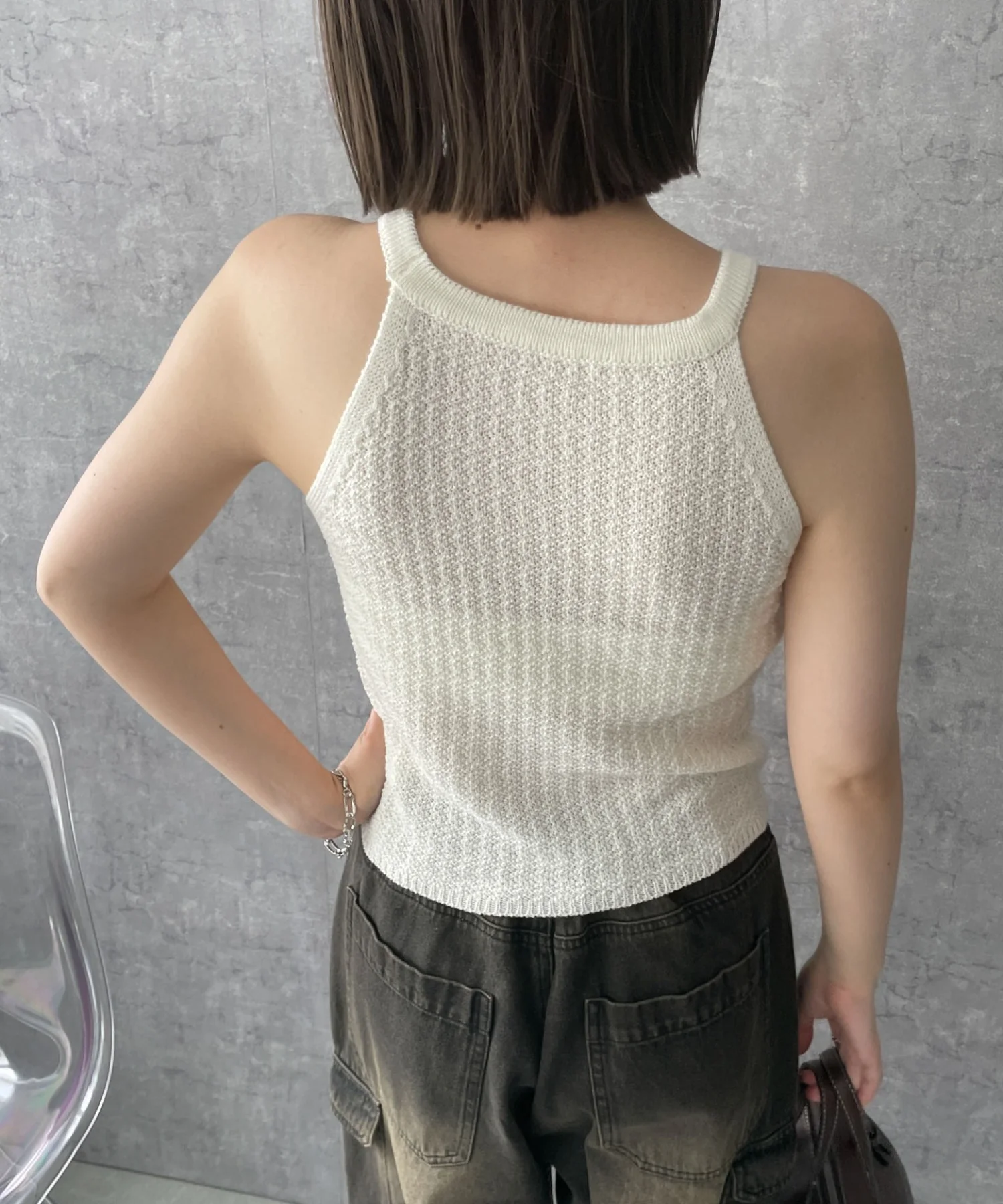 ノースリーブホルターネックニット - Image 12