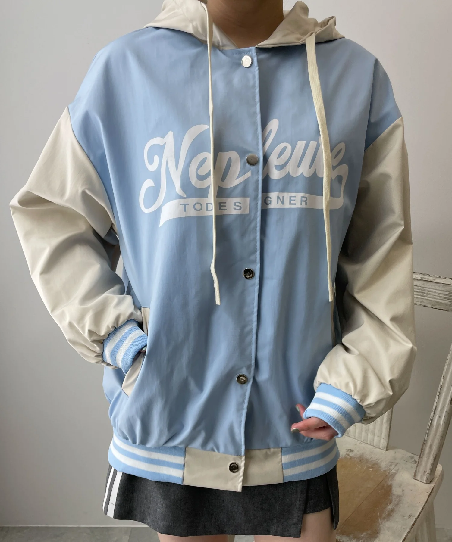 フード付きブルゾン - Image 4