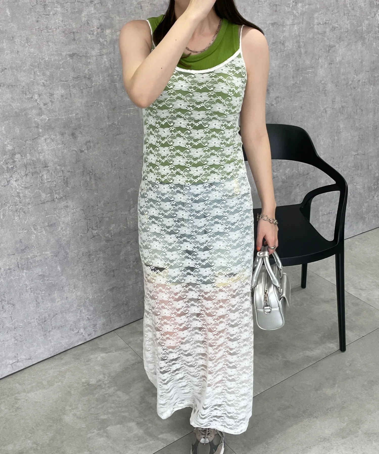 バックリボンレースキャミワンピース - Image 11