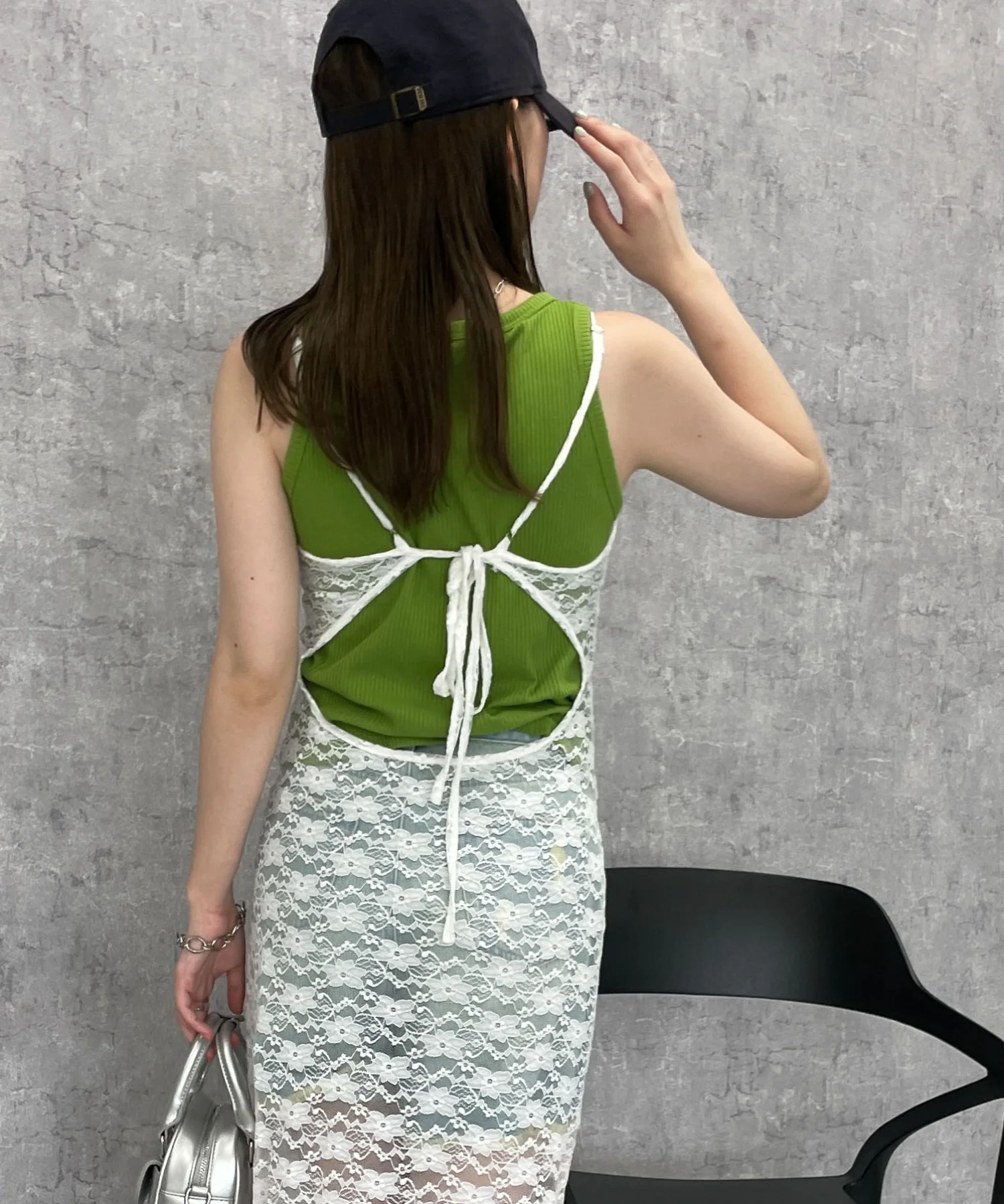 バックリボンレースキャミワンピース - Image 13