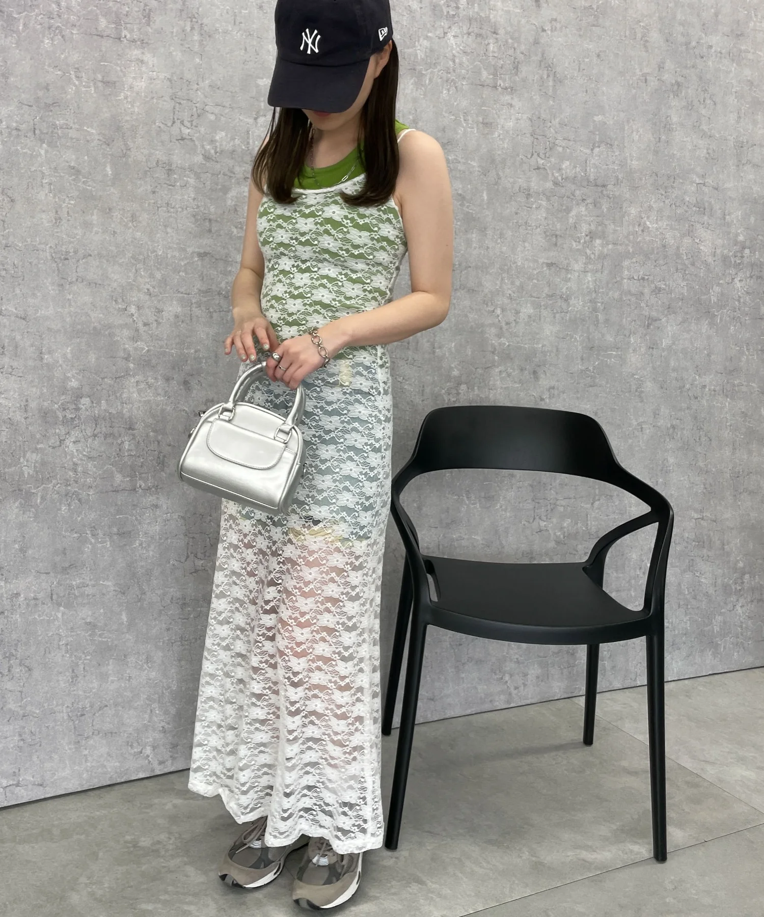 バックリボンレースキャミワンピース - Image 4
