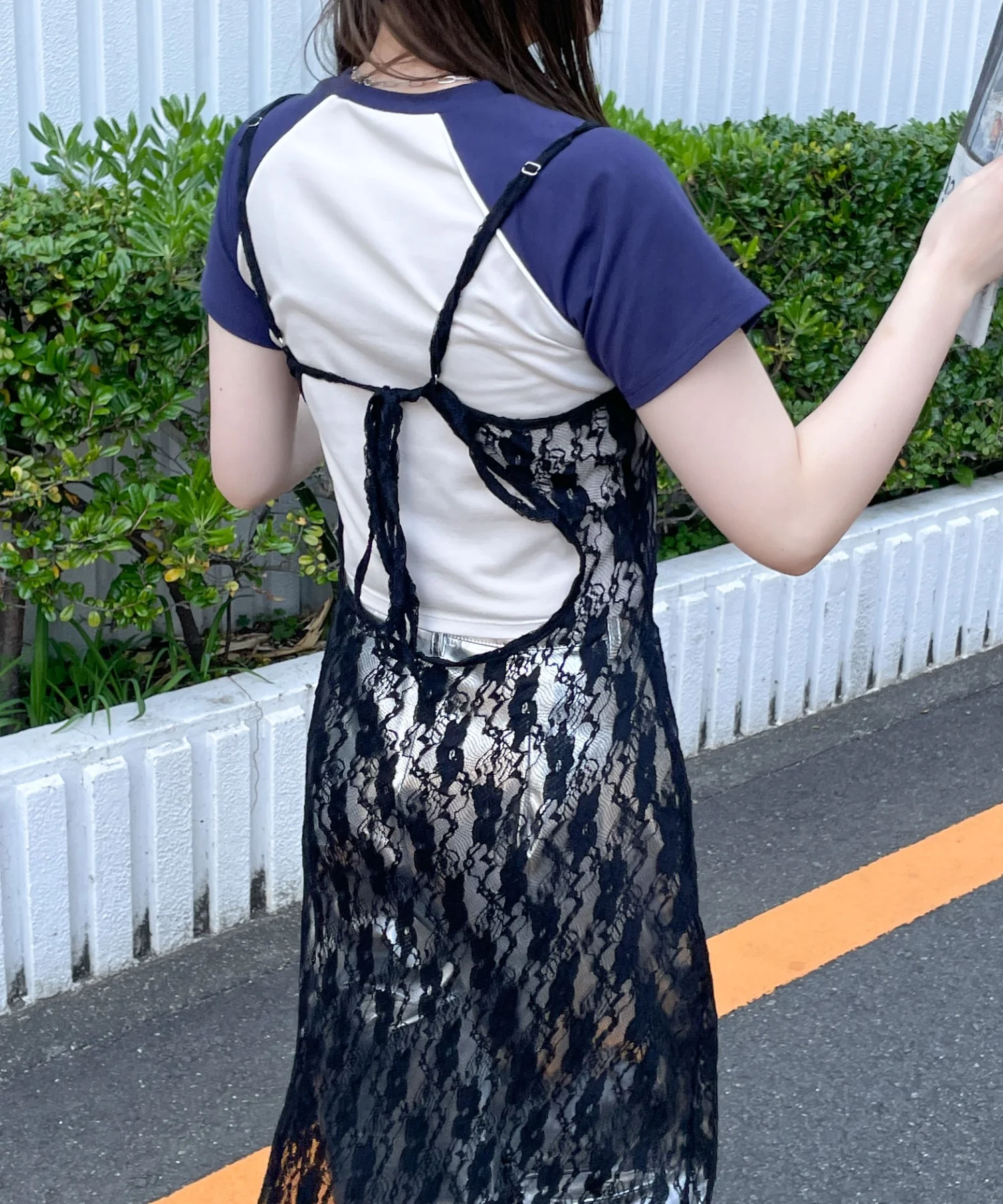 バックリボンレースキャミワンピース - Image 8