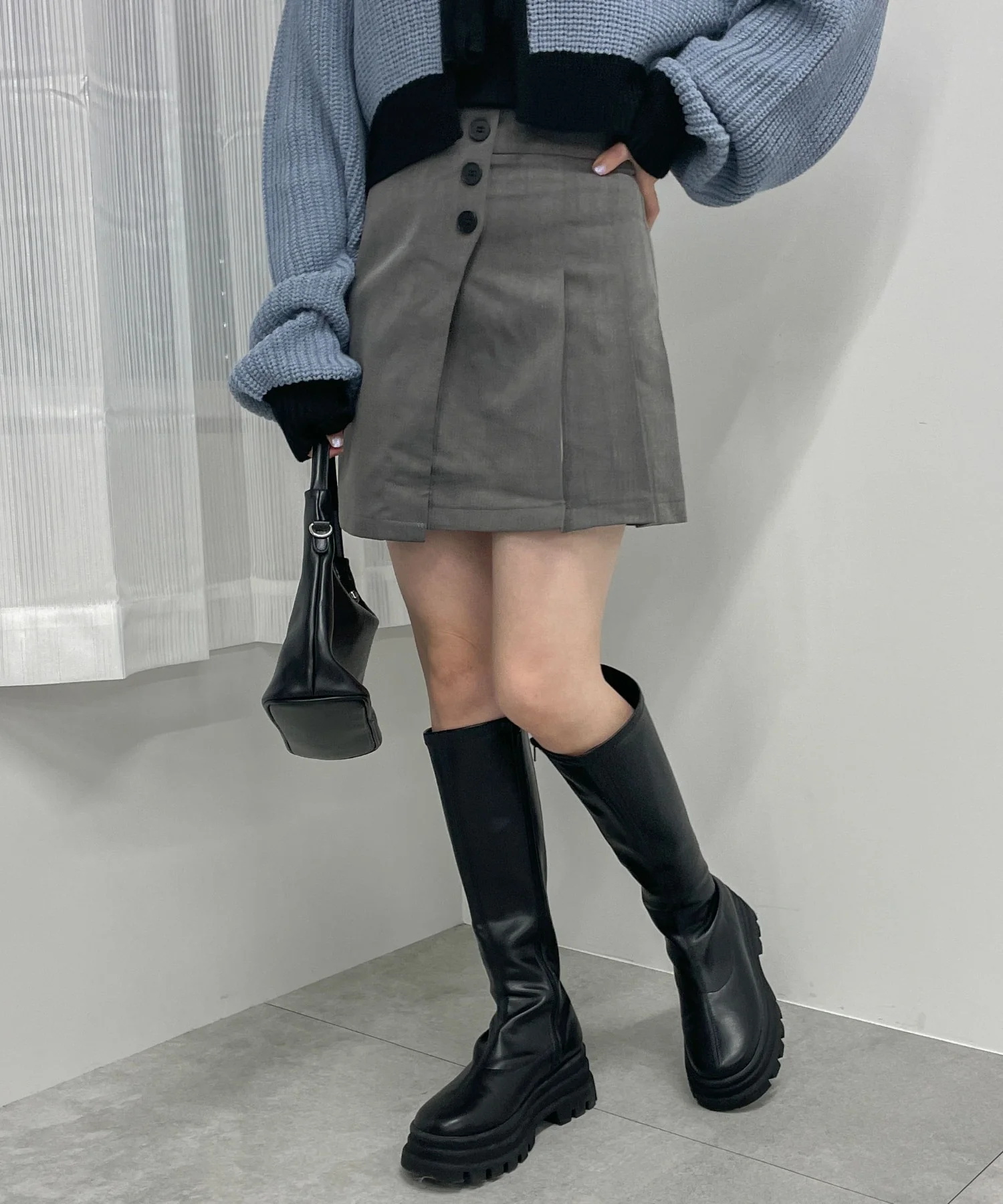 ボタンラッププリーツスカパン - Image 5