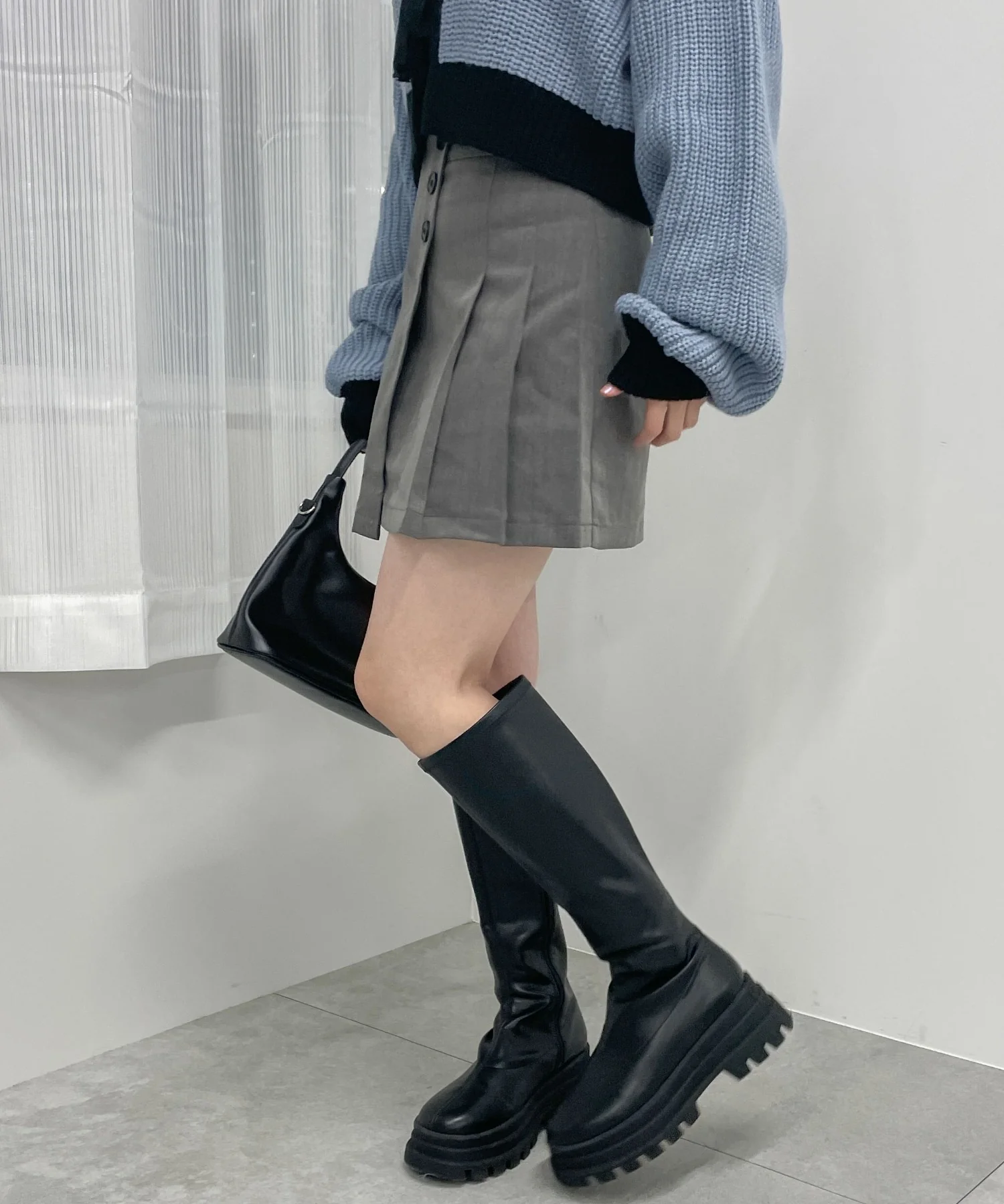 ボタンラッププリーツスカパン - Image 6