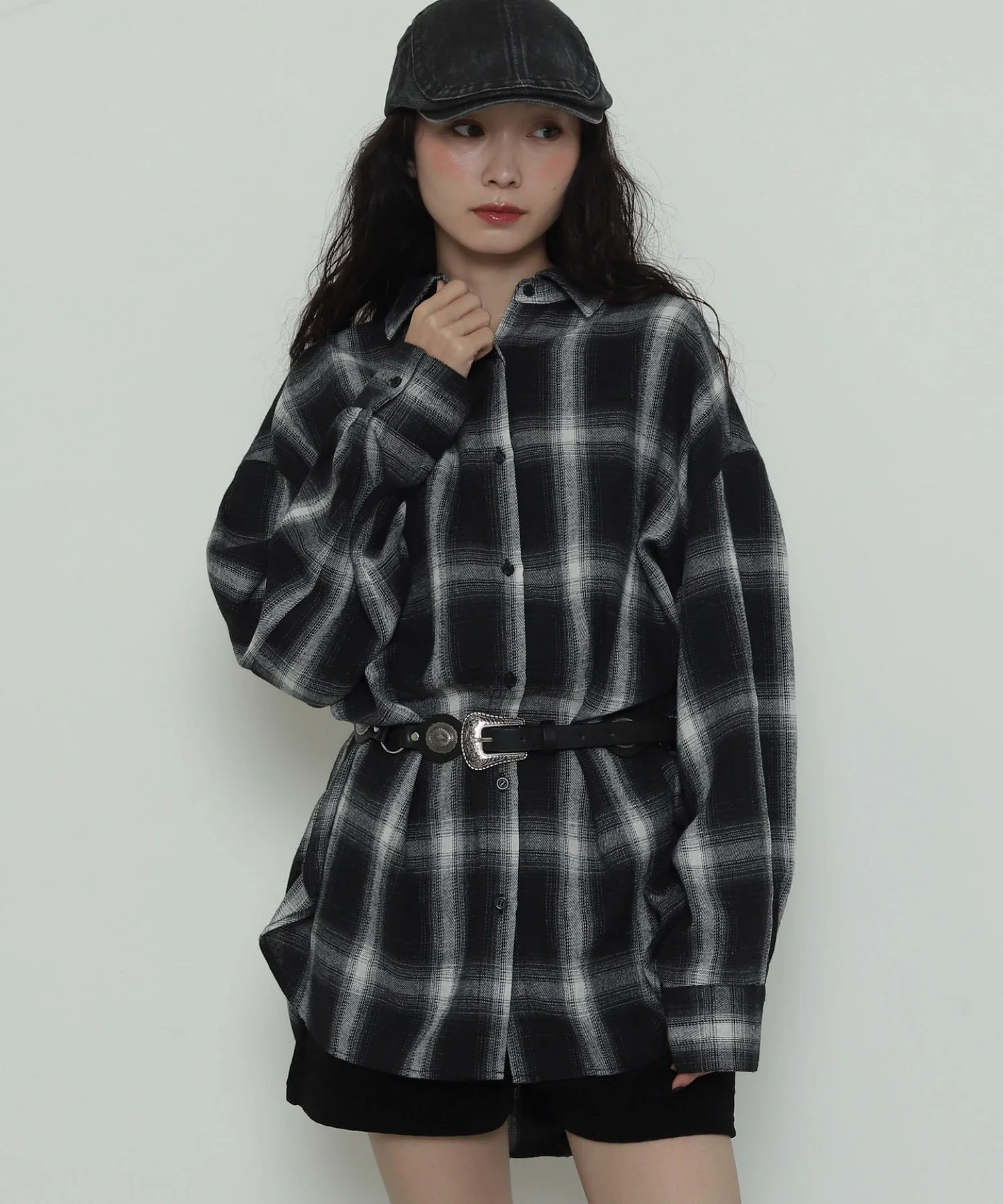 2WAYチェックBIGネルシャツ - Image 8