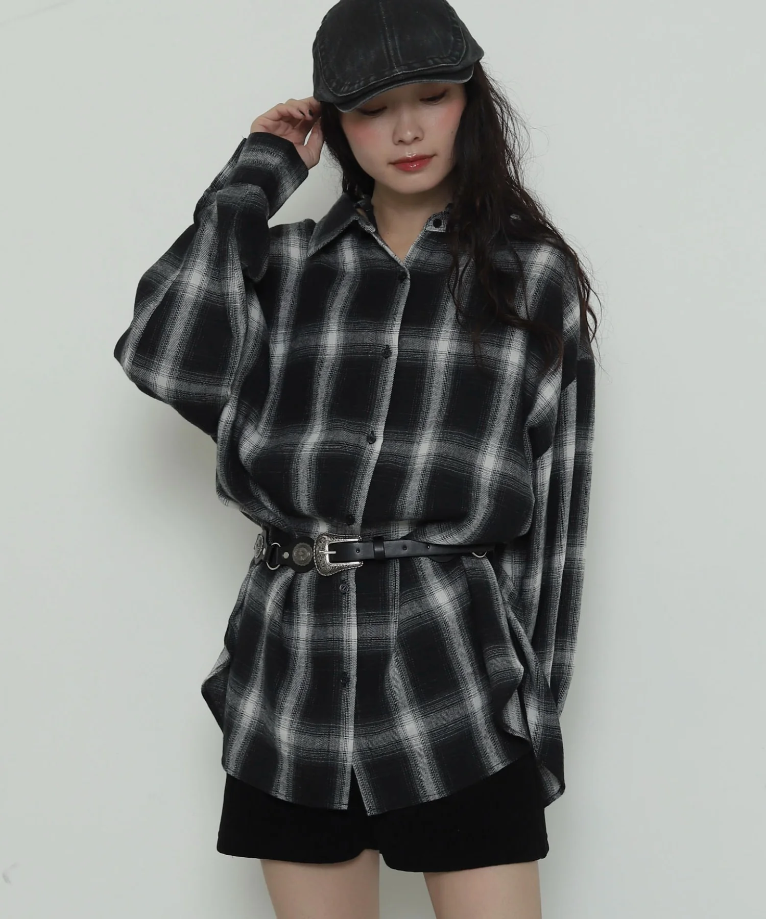 2WAYチェックBIGネルシャツ - Image 9