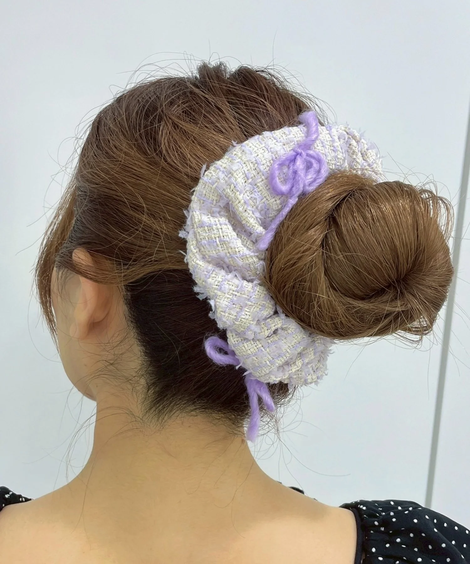 Lリボンニットシュシュ - Image 3