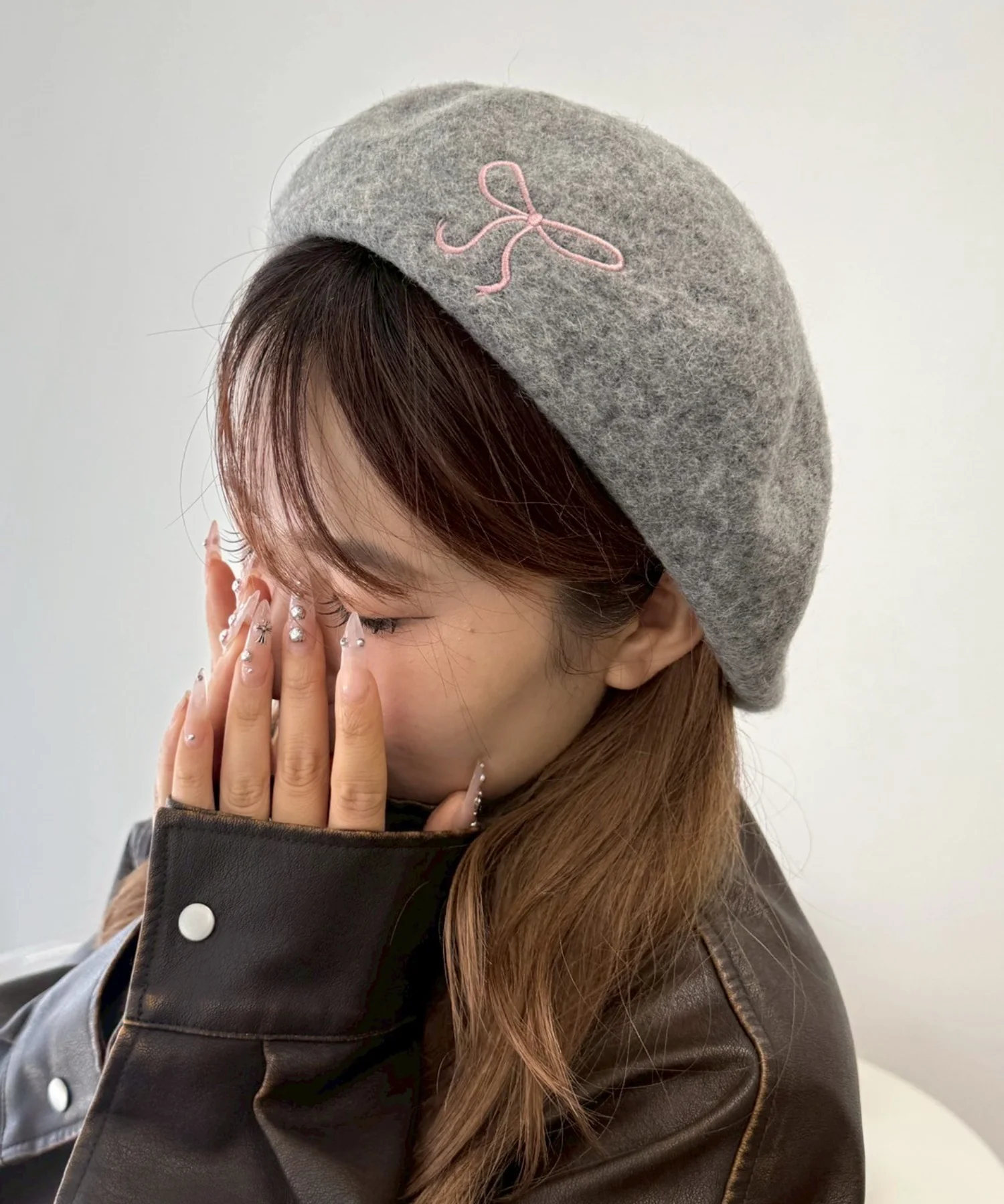 リボン刺繍ベレー - Image 5