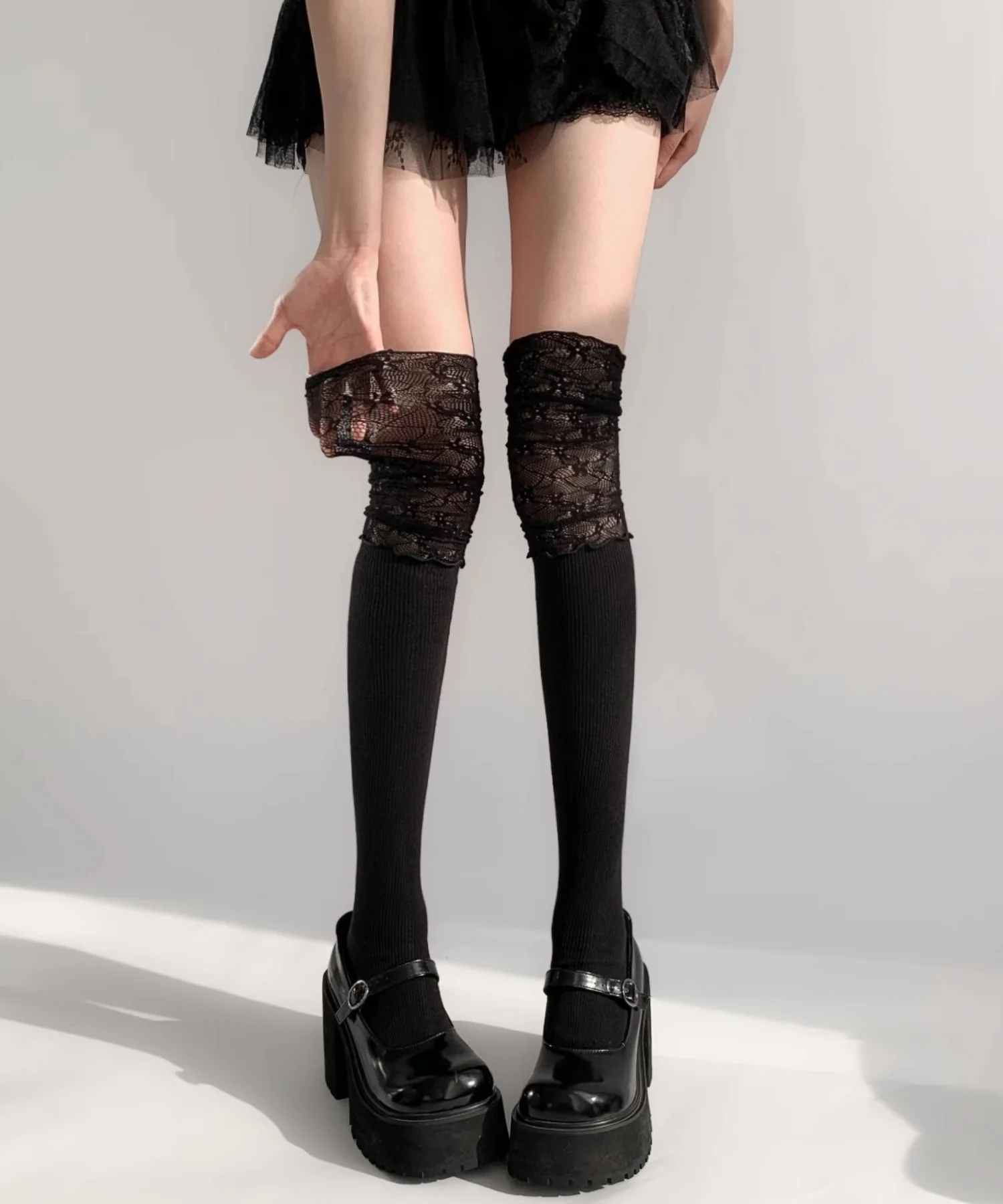 レース切替ハイソックス(23-25cm) - Image 2
