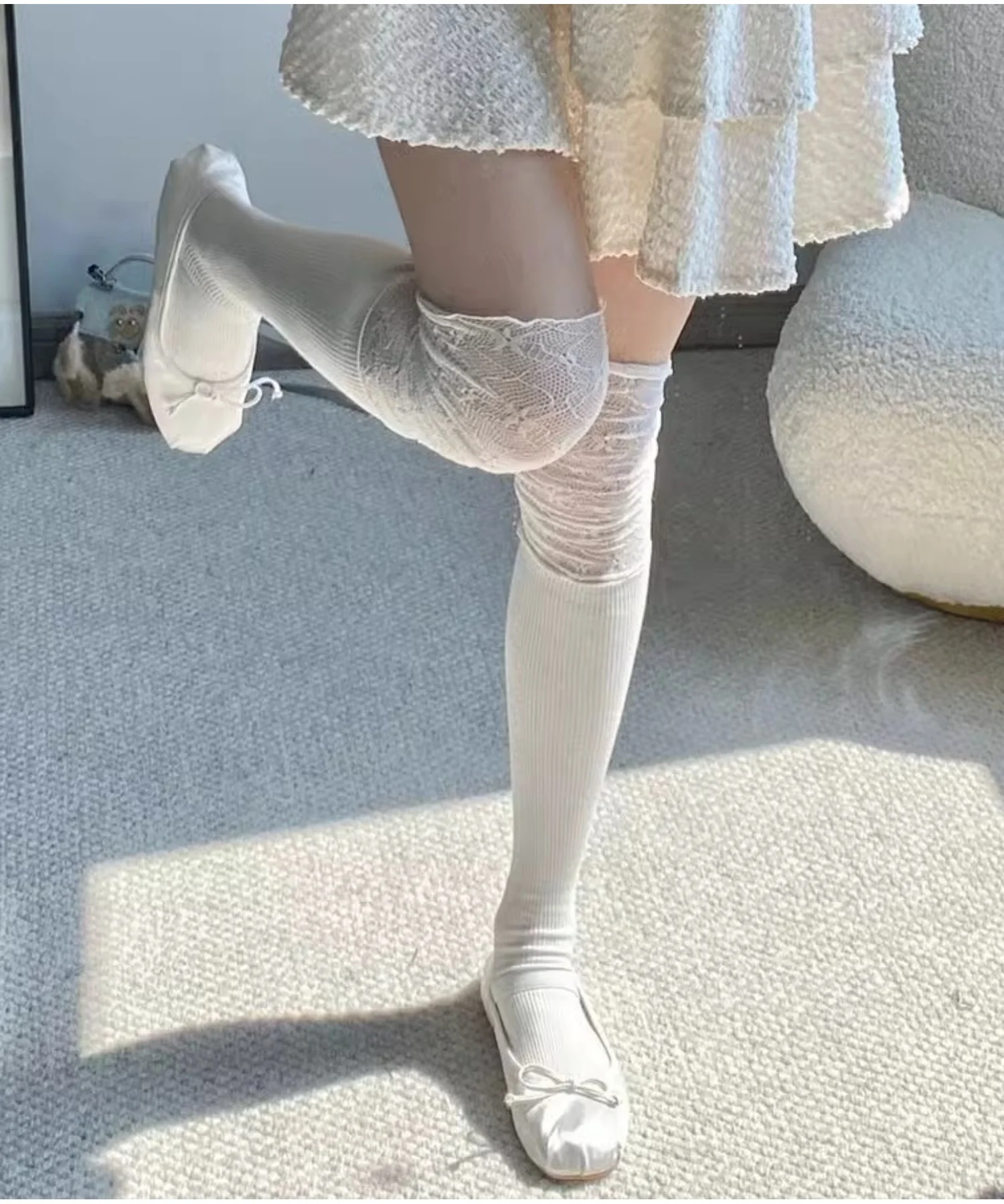 レース切替ハイソックス(23-25cm) - Image 3