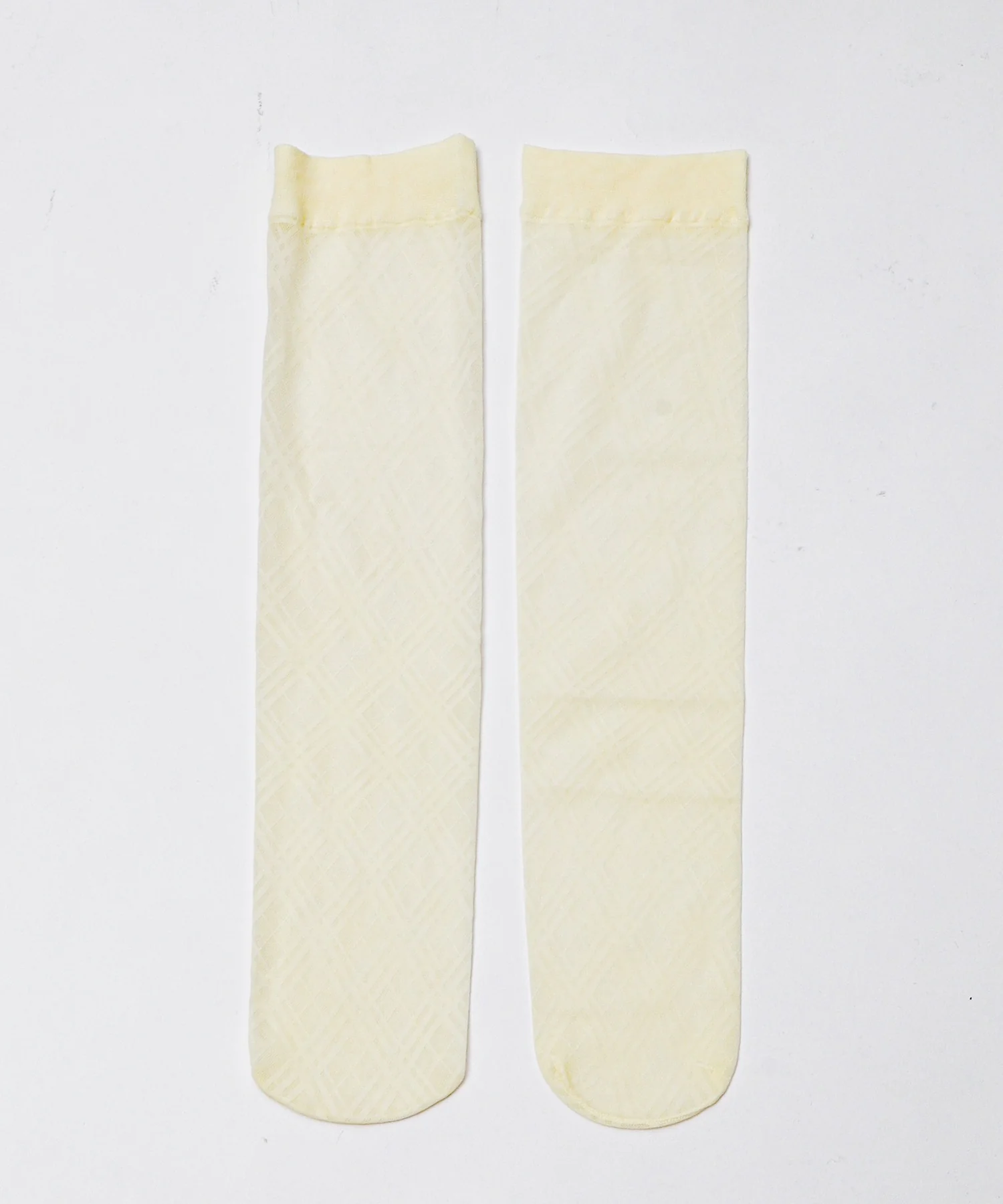 チェック柄シアーハイソックス(23-25cm) - Image 11