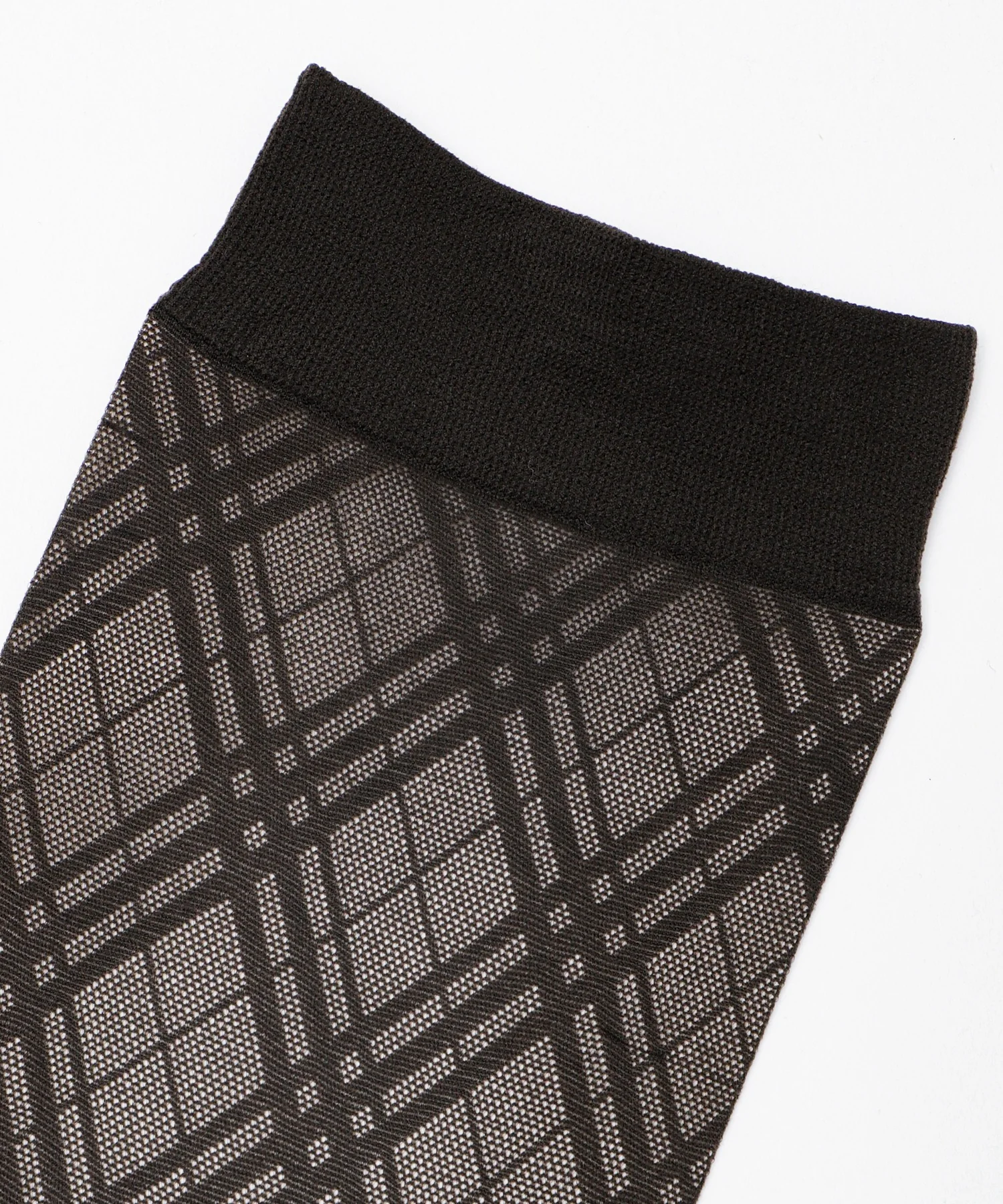チェック柄シアーハイソックス(23-25cm) - Image 9