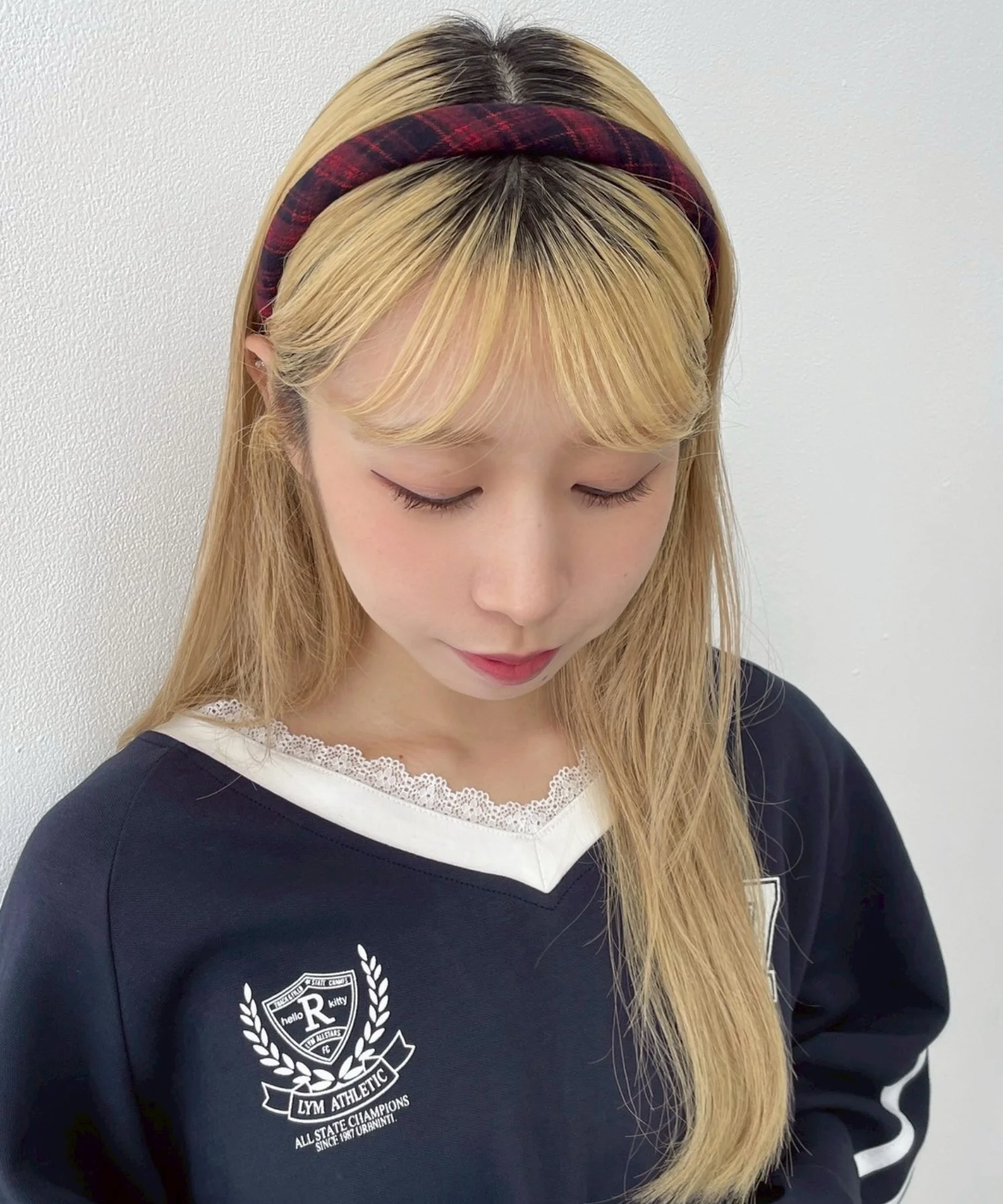 Lチェックナローカチューシャ - Image 3