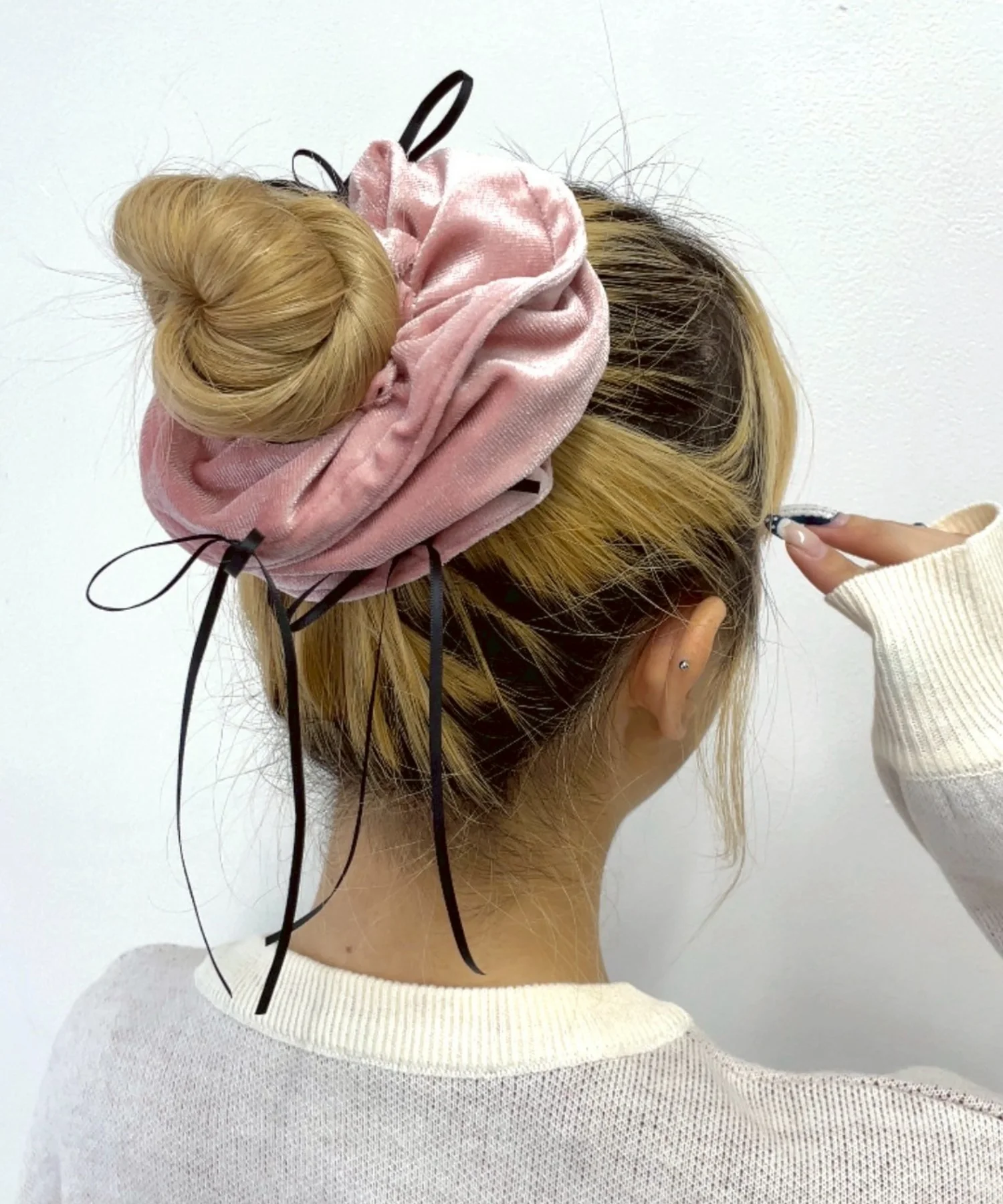 Lリボンベロアシュシュ - Image 2