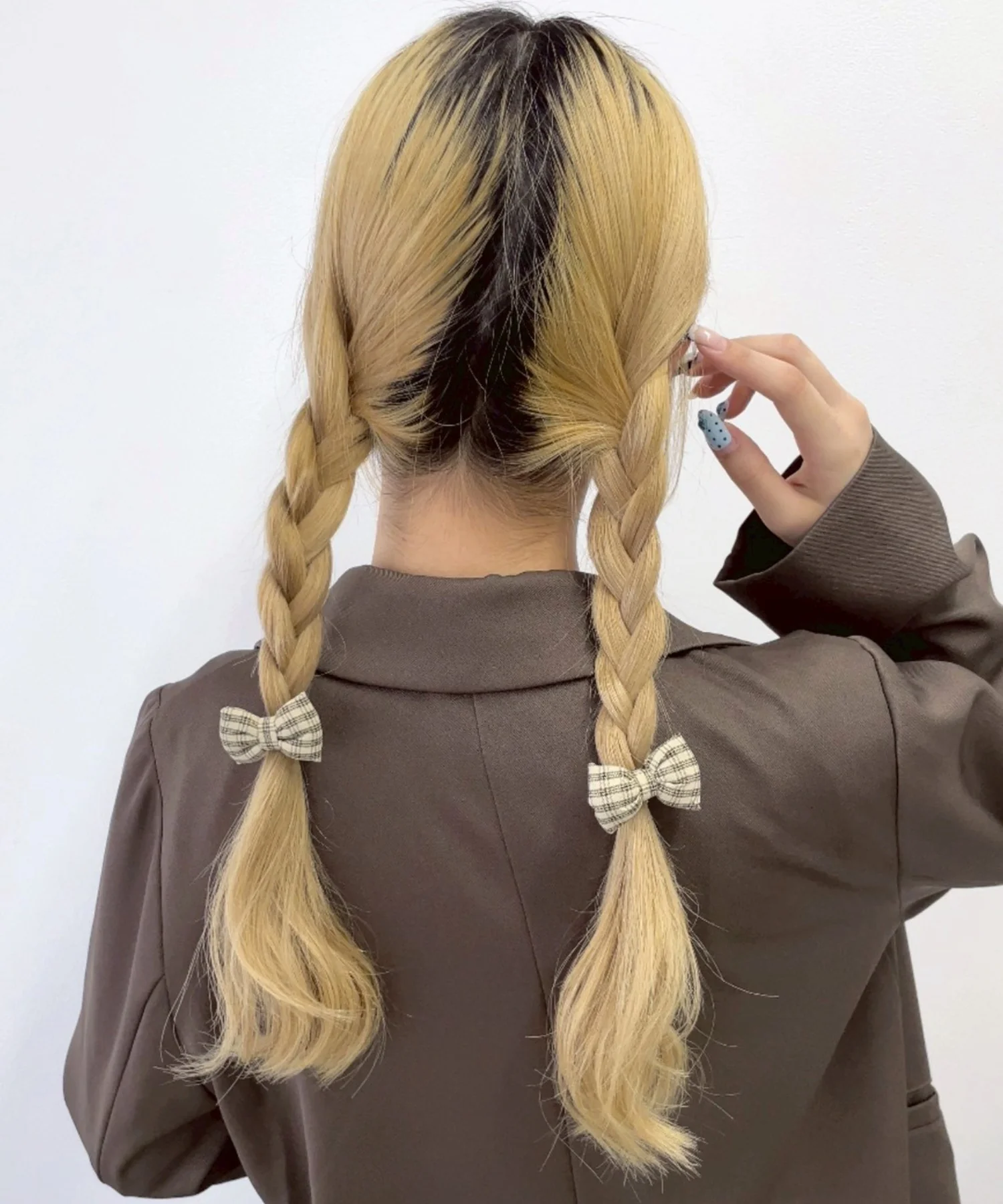 L2Pチェックリボンヘアゴム - Image 2
