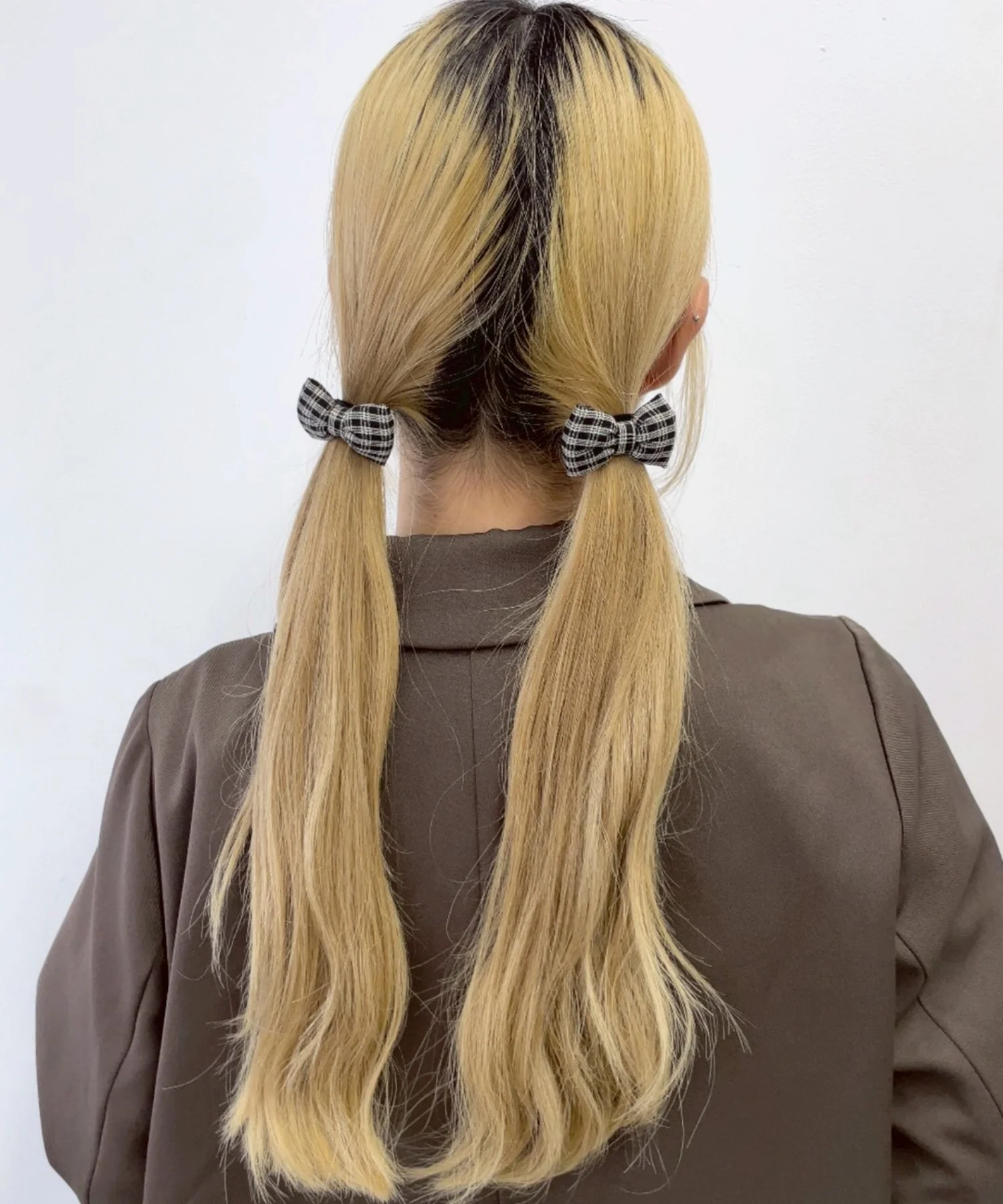 L2Pチェックリボンヘアゴム - Image 3
