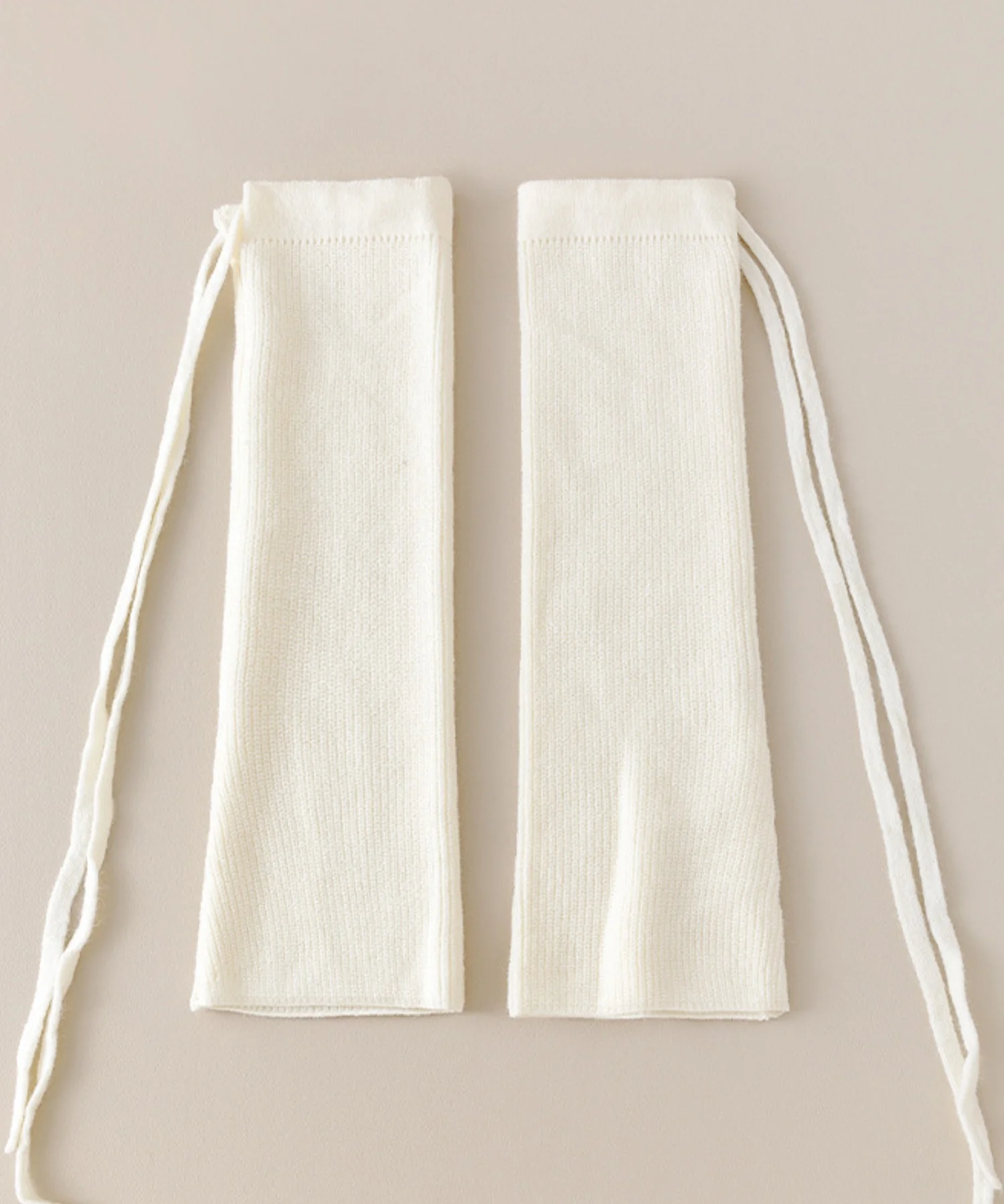 レースアップデザインニットレッグカバー(23-25cm) - Image 3