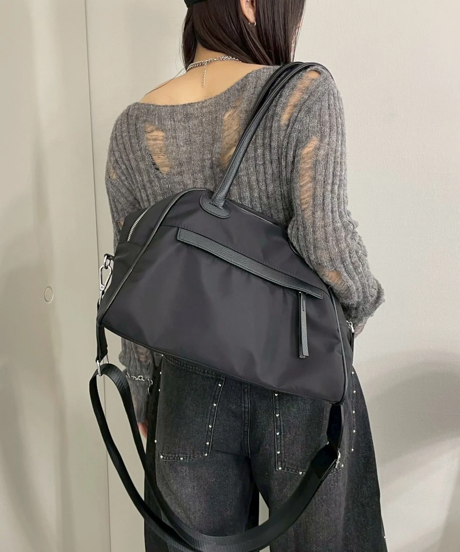2wayPUコンビボストンバッグ - Image 2