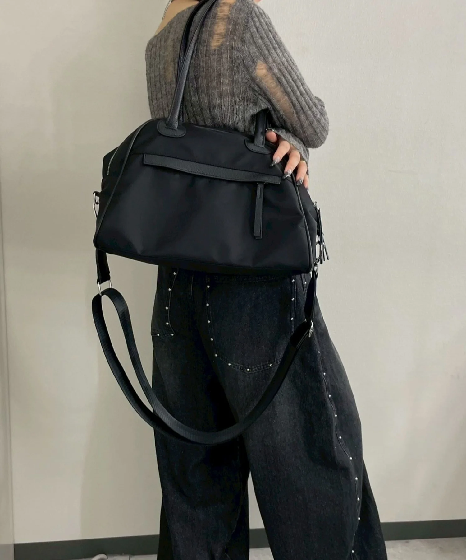2wayPUコンビボストンバッグ - Image 3