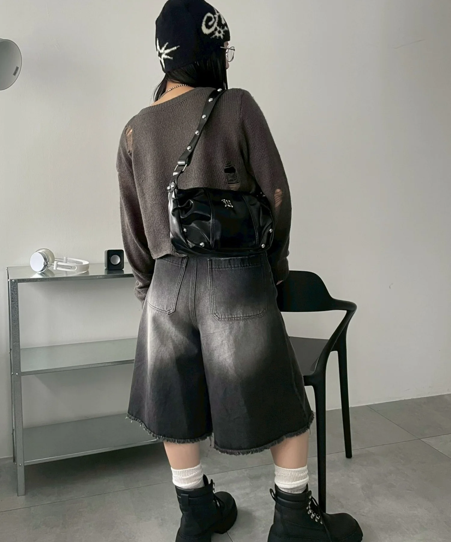 メタルパーツハーフムーンバッグ - Image 14