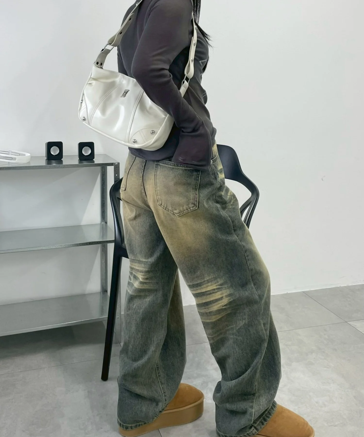 メタルパーツハーフムーンバッグ - Image 9
