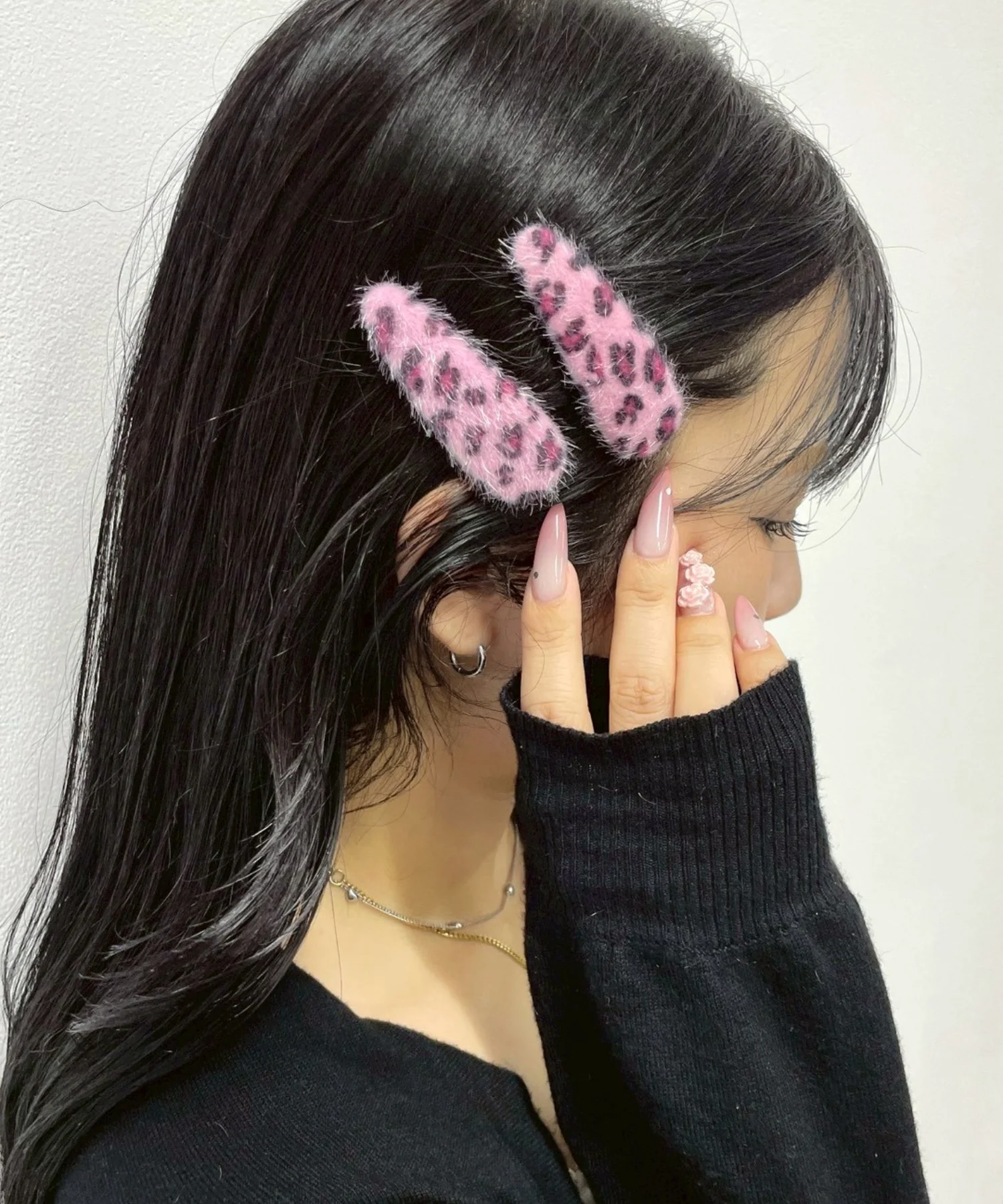 L2Pレオパードシャギーヘアピン - Image 2