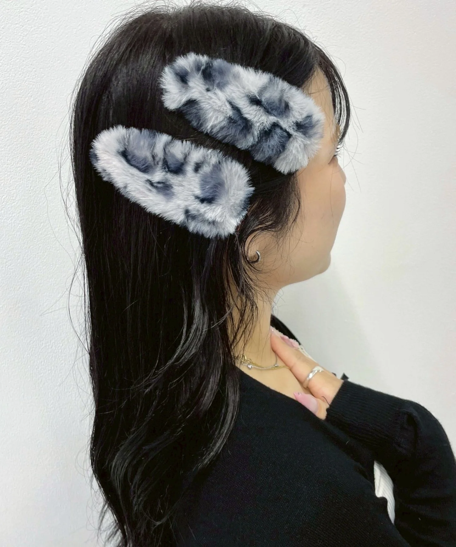 L2Pレオパードファーヘアピン - Image 2