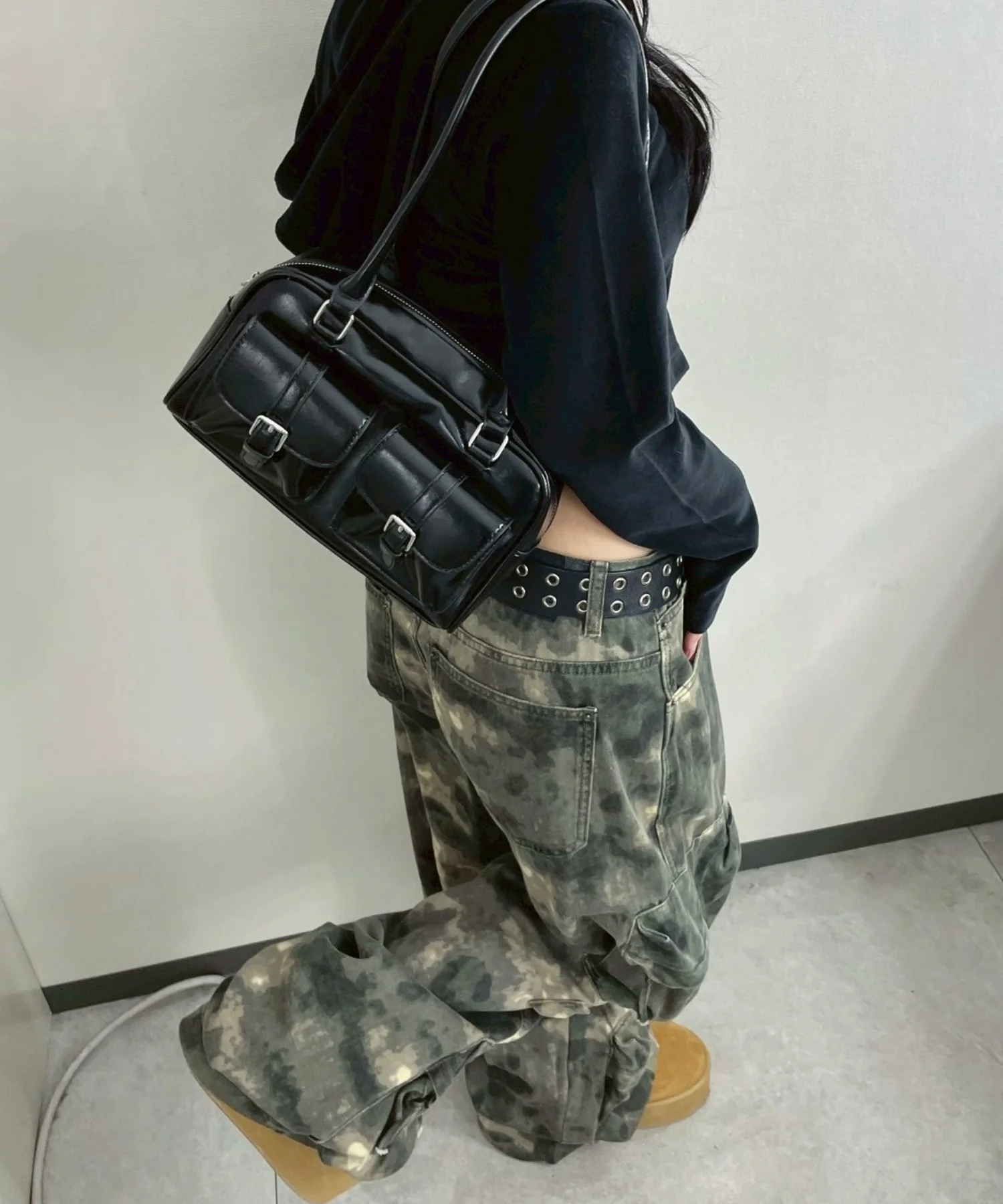 ベルト2ポケットデザインボストンバッグ - Image 17