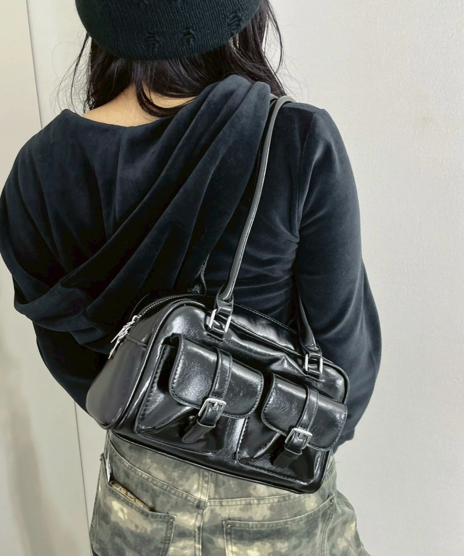 ベルト2ポケットデザインボストンバッグ - Image 18