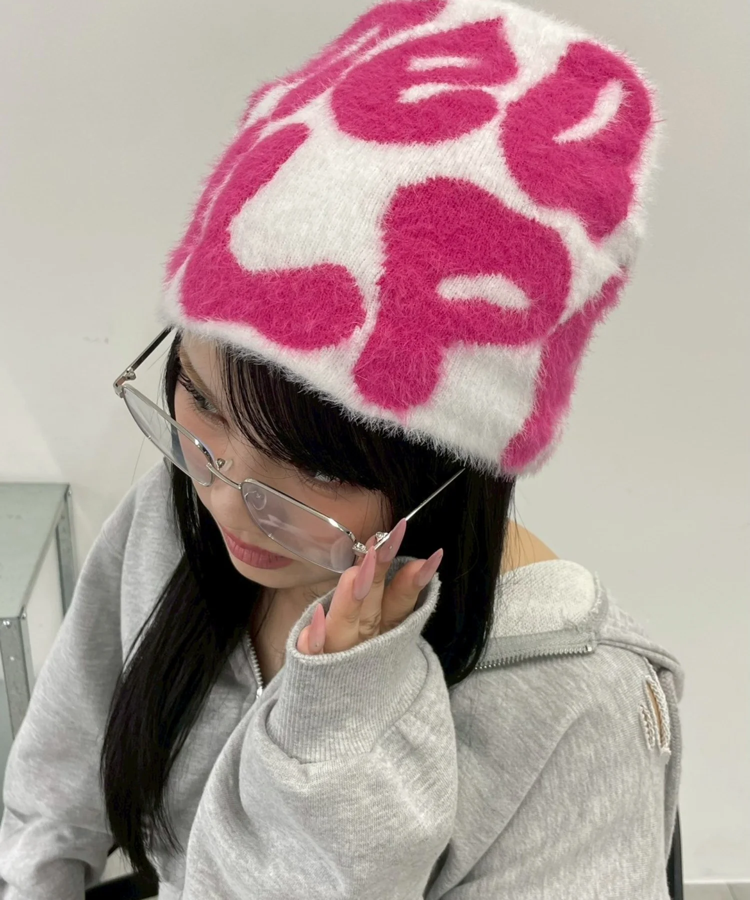 ロゴシャギーシングルニットワッチ - Image 5