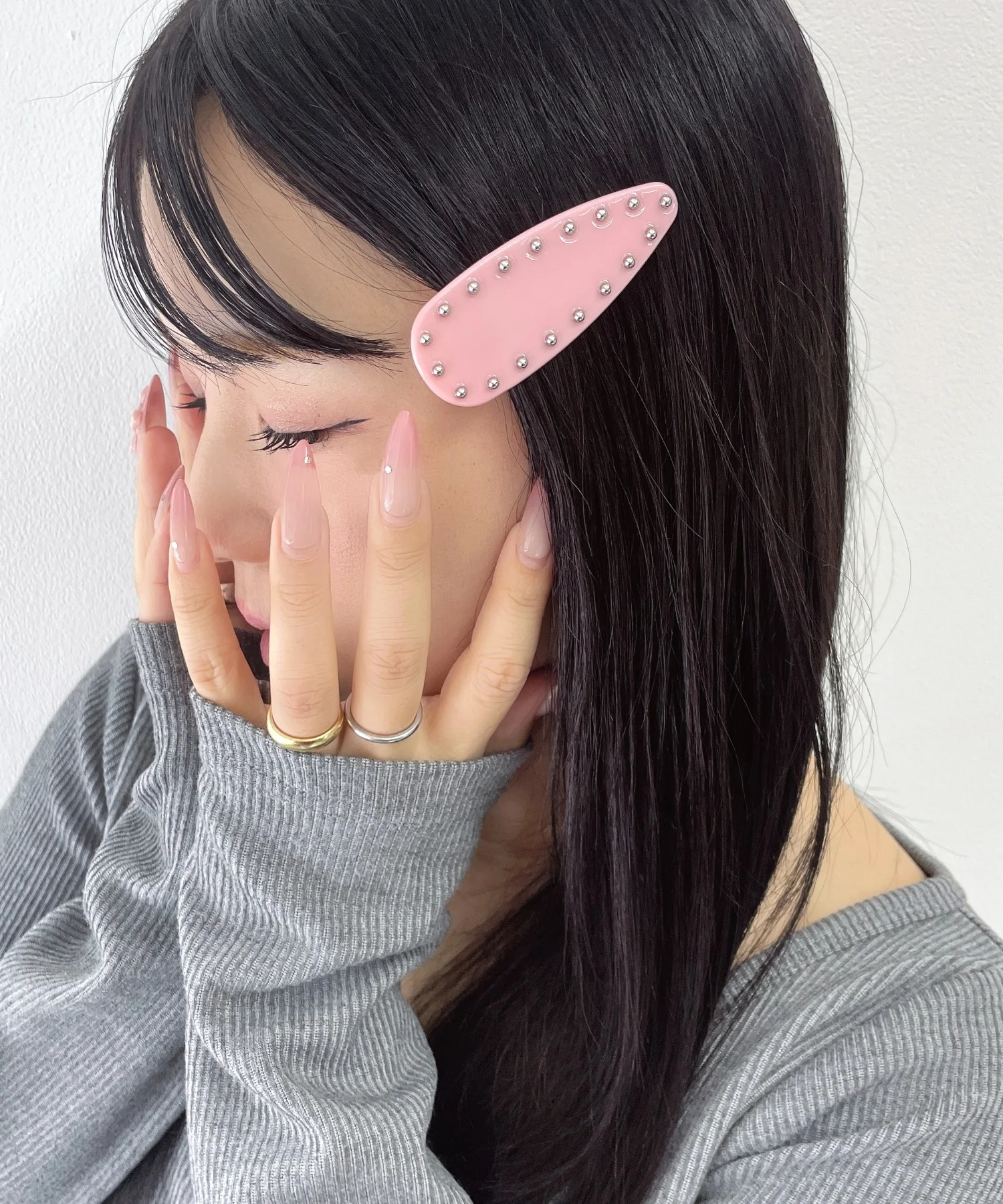 Lメタルスタッズクリップ - Image 2