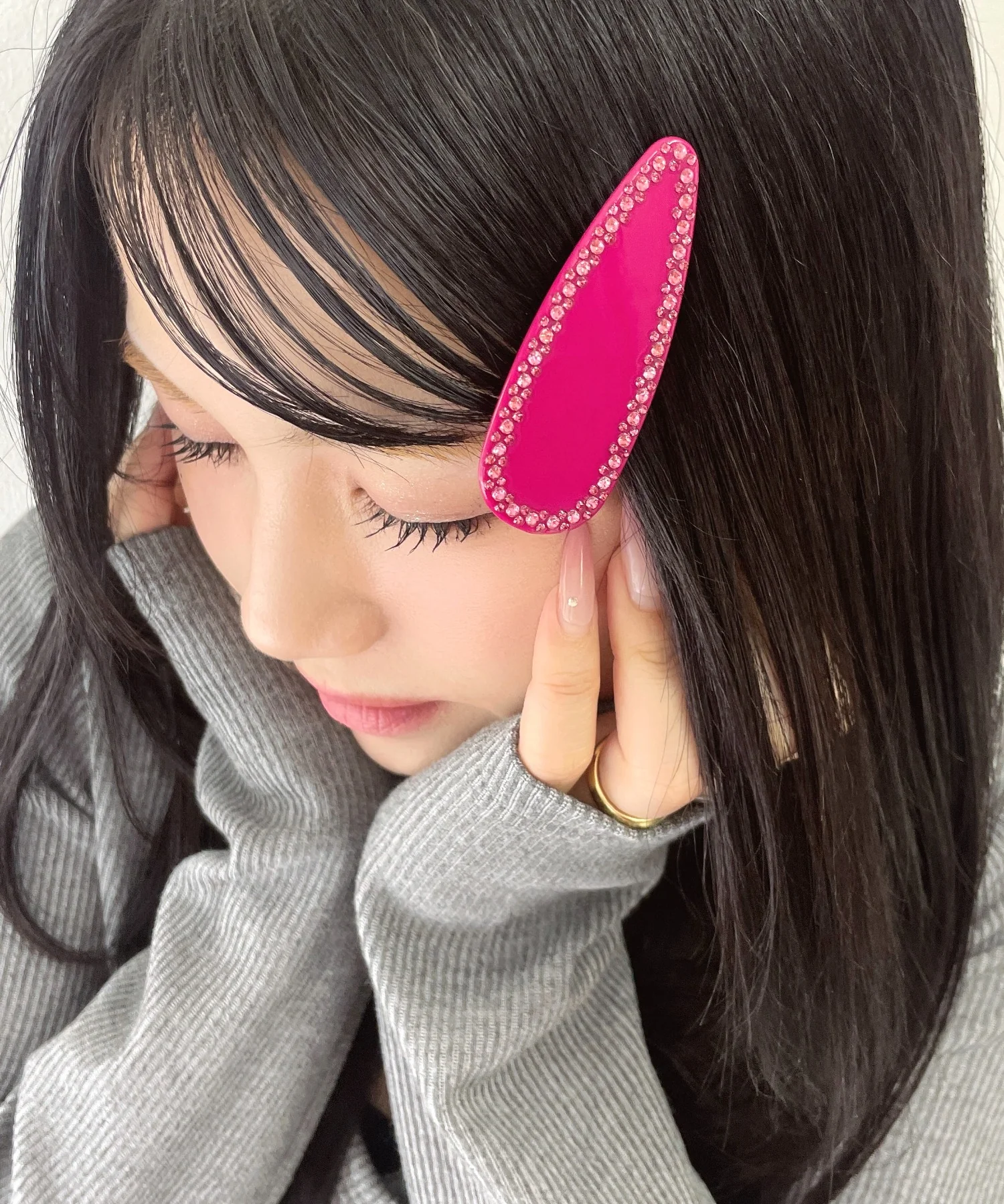Lビジューアクリルクリップ - Image 2