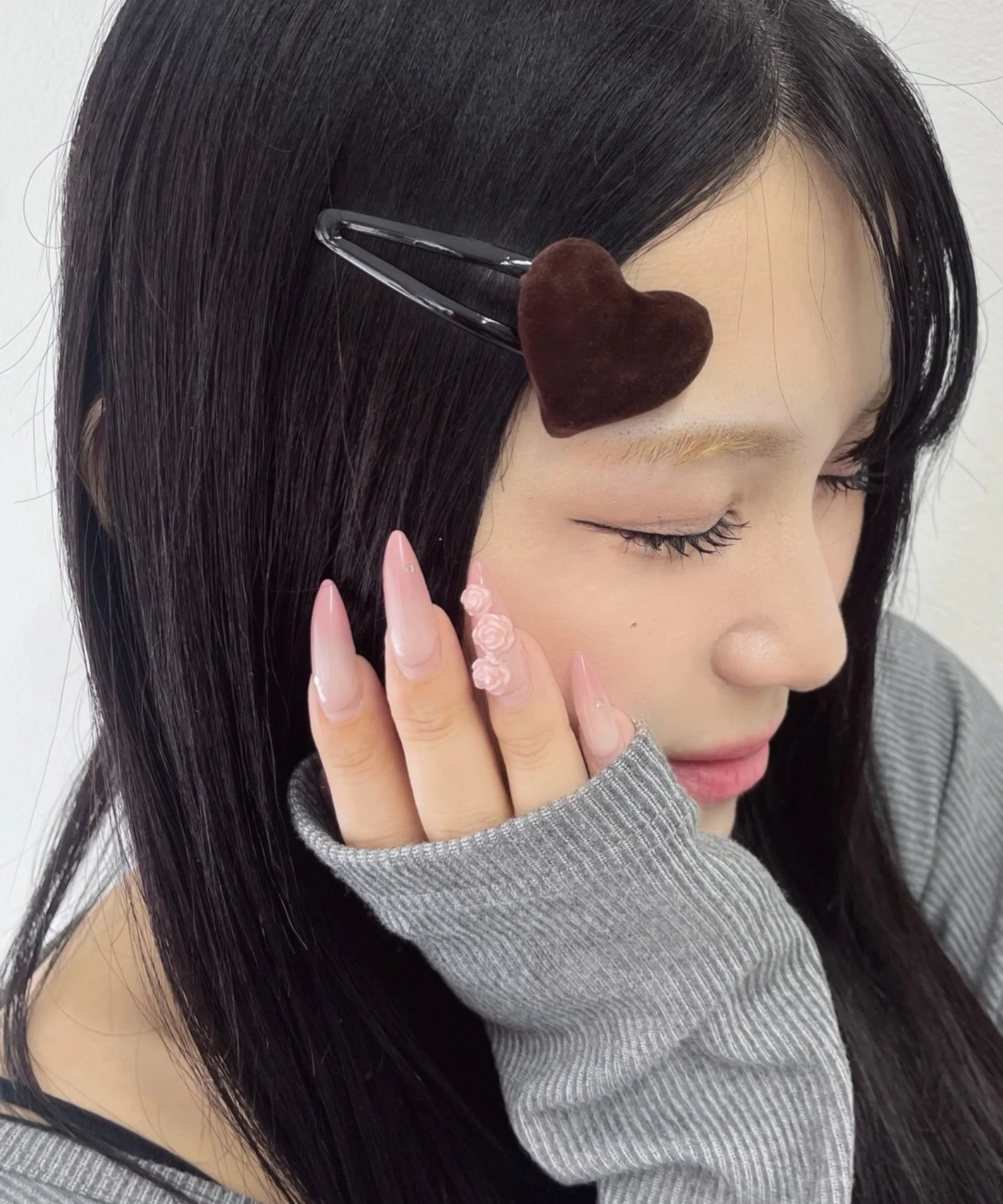 Lベロアハートパッチンピン - Image 3