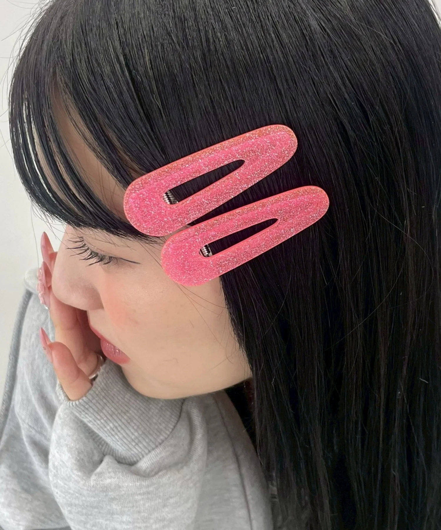 Lアクリルラメクリップ - Image 3