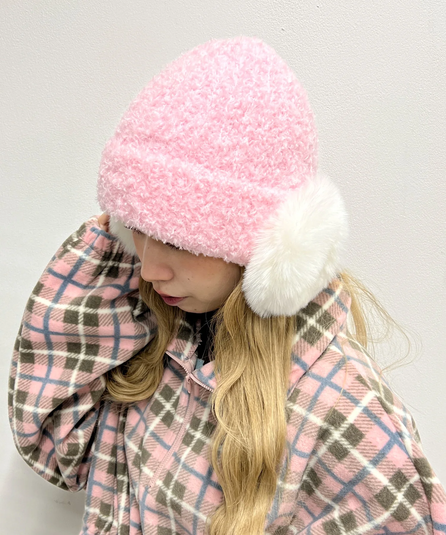 ポンポンイヤーニットキャップ - Image 6