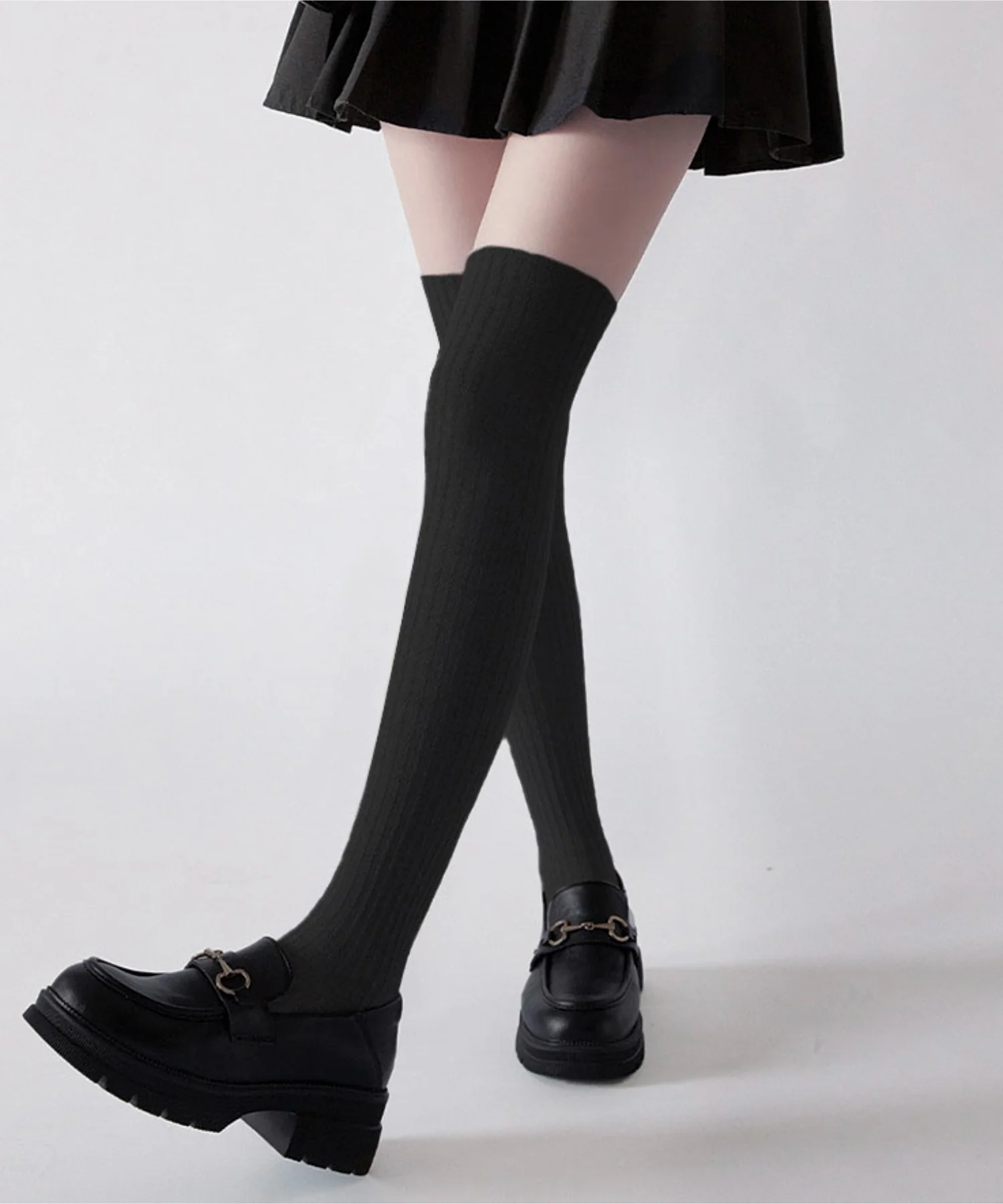 クシュクシュリブハイソックス(23-25cm) - Image 2