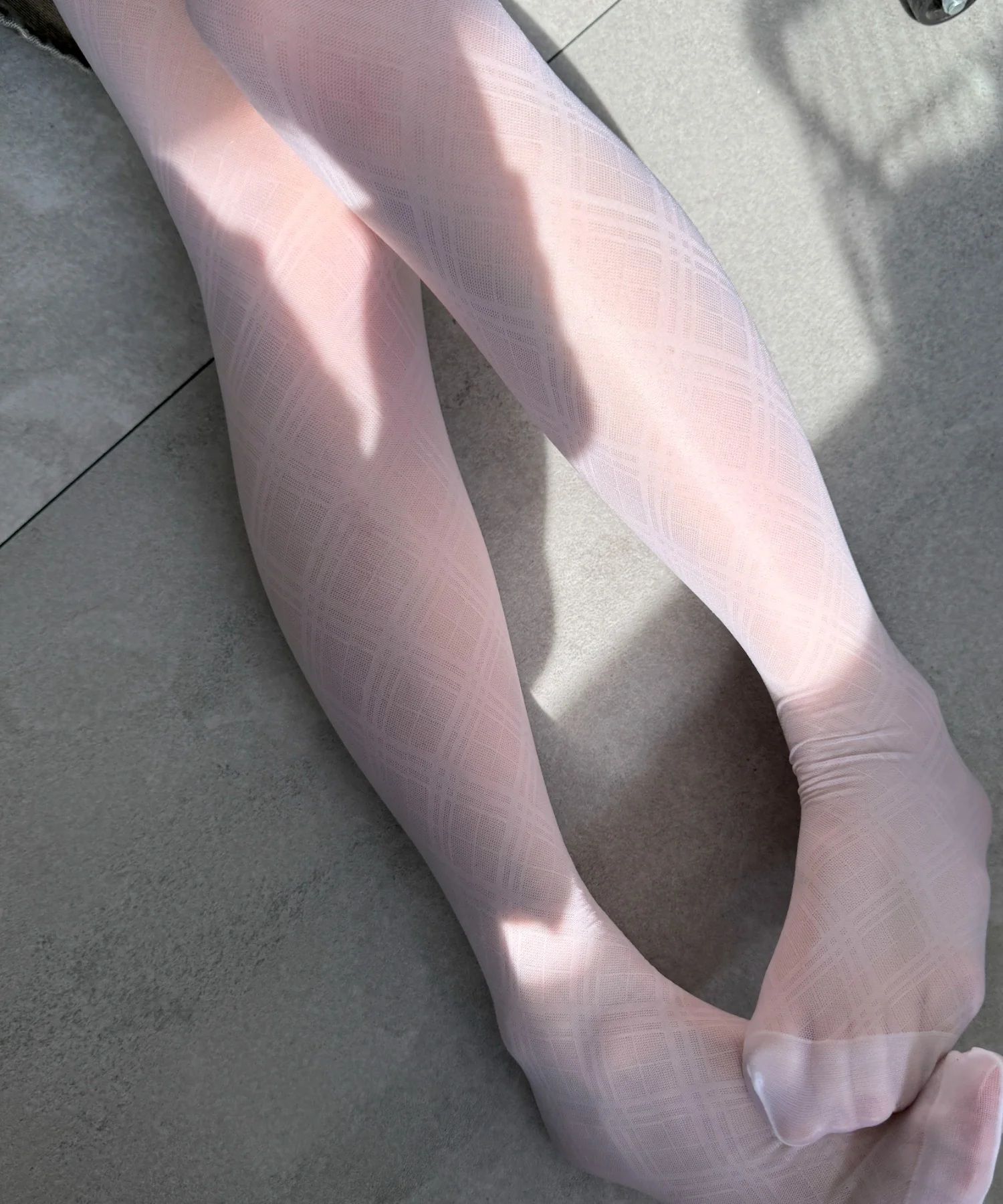 チェックシアーニーハイソックス(23-25cm) - Image 4