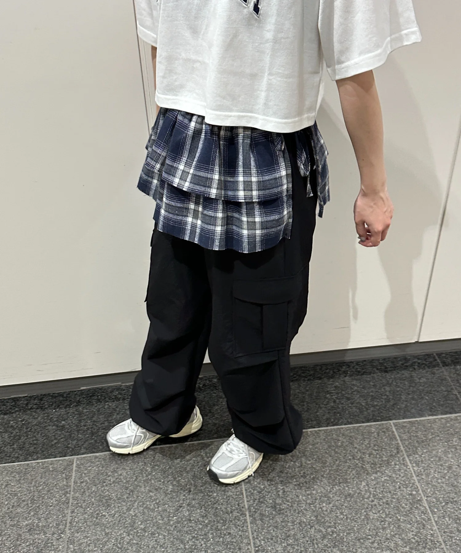 チェックラップスカート - Image 3