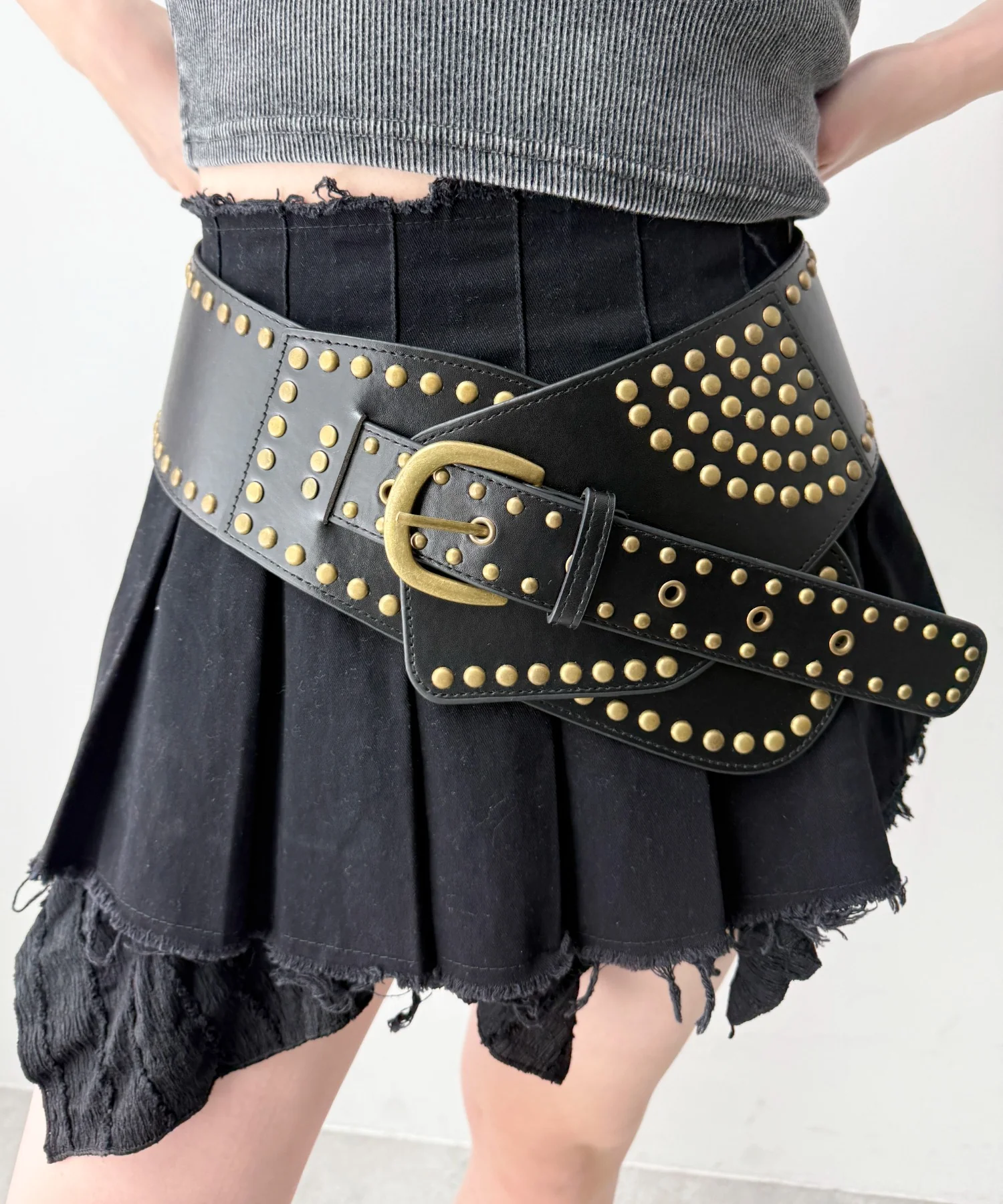 Lスタッズワイドサッシュベルト - Image 3
