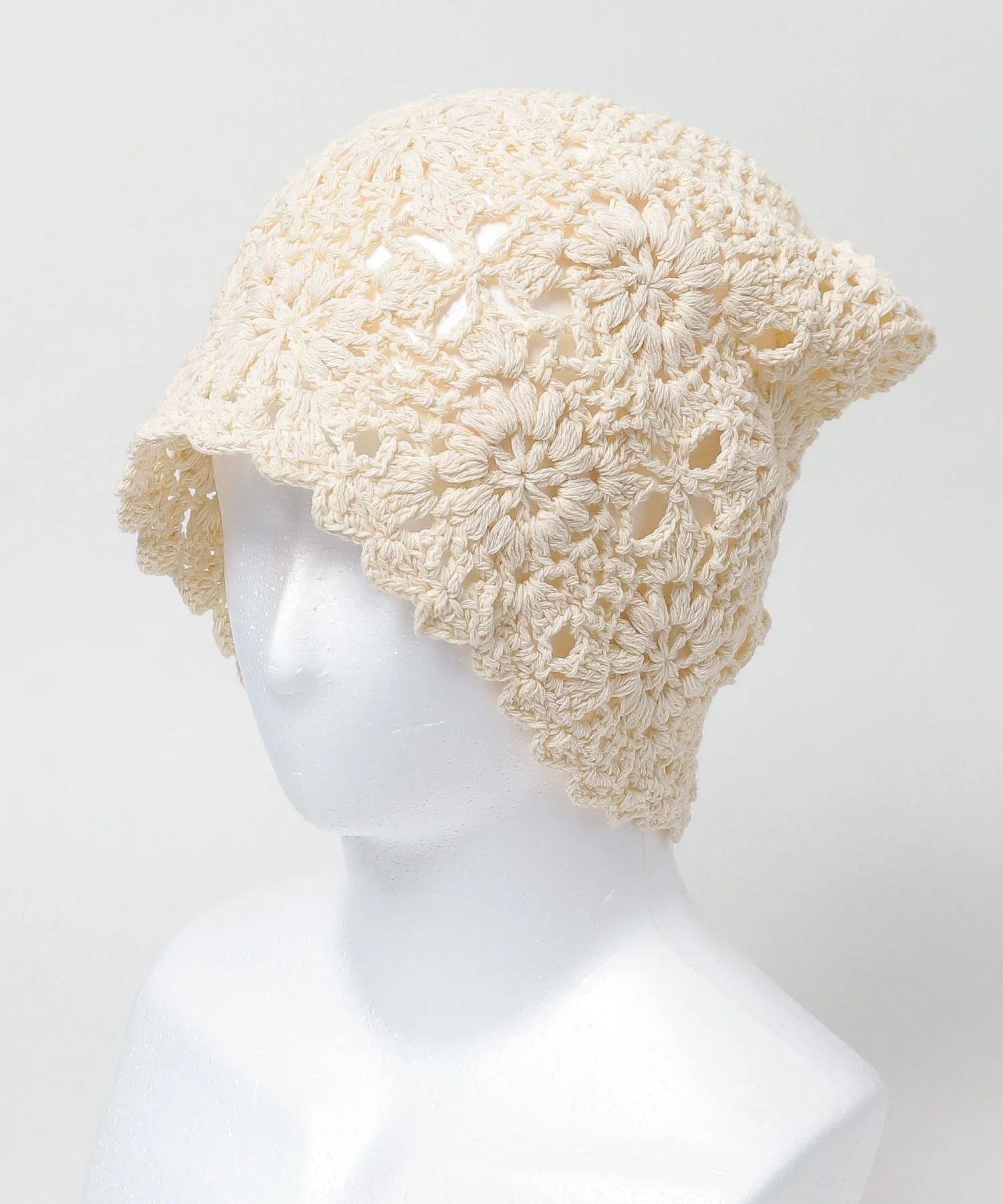 Lフラワークロシェニットキャップ - Image 13