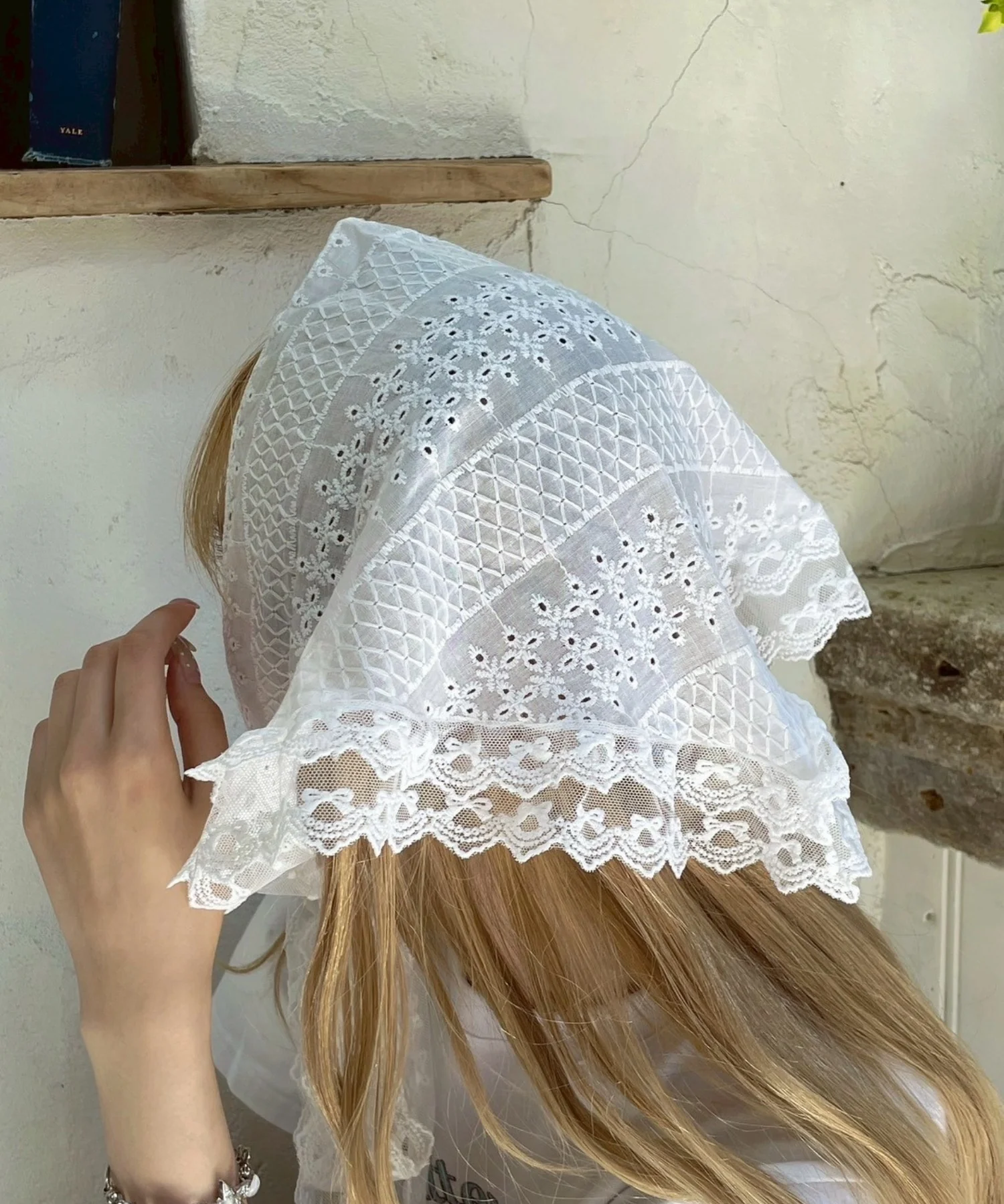 コットンフリルレースバブーシュカ - Image 3