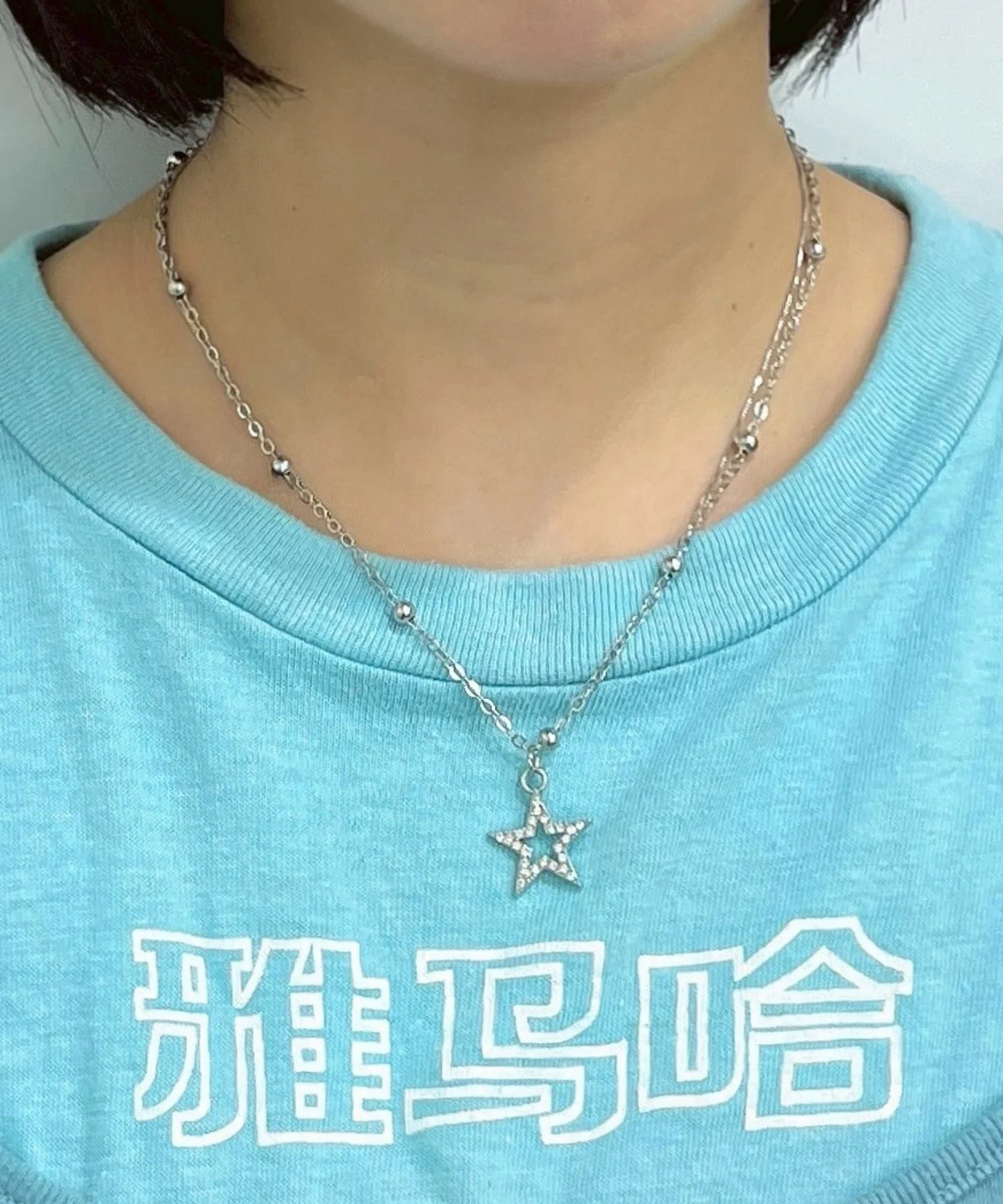Lキラキラモチーフネックレス - Image 2