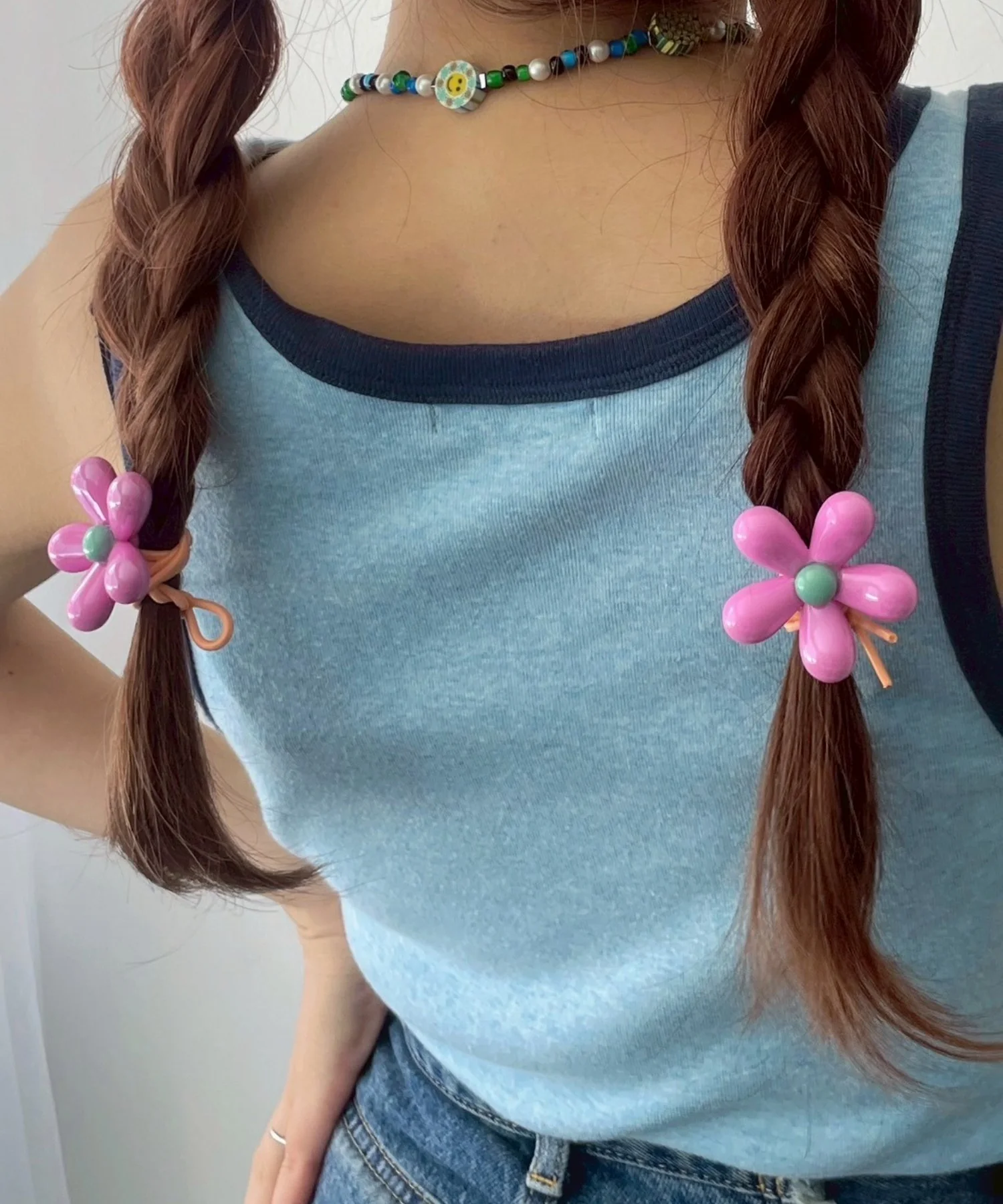 L2Pフラワーモチーフヘアゴム - Image 3