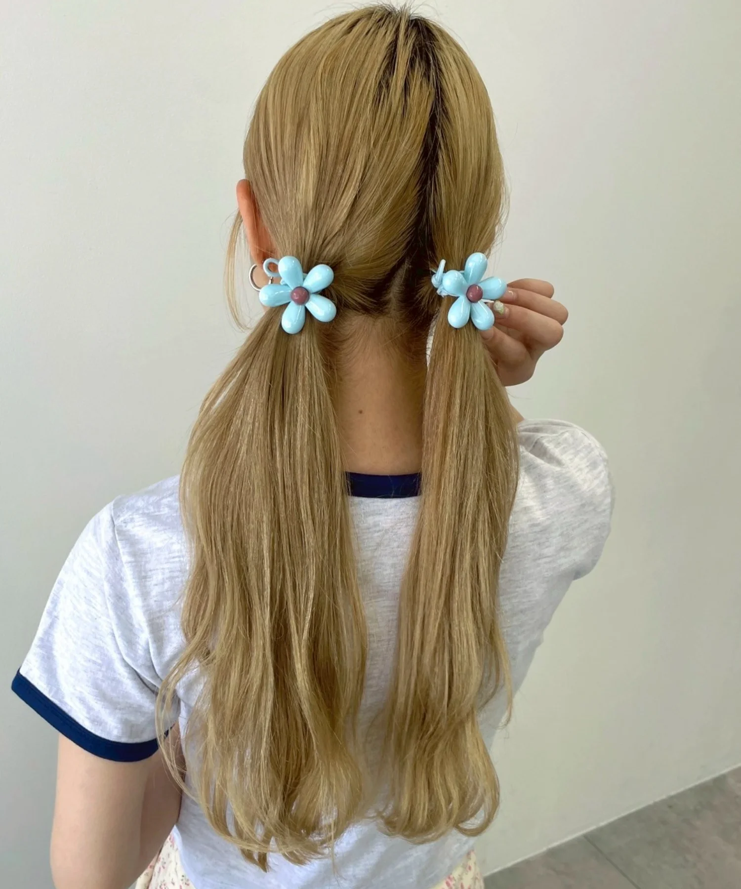 L2Pフラワーモチーフヘアゴム - Image 6