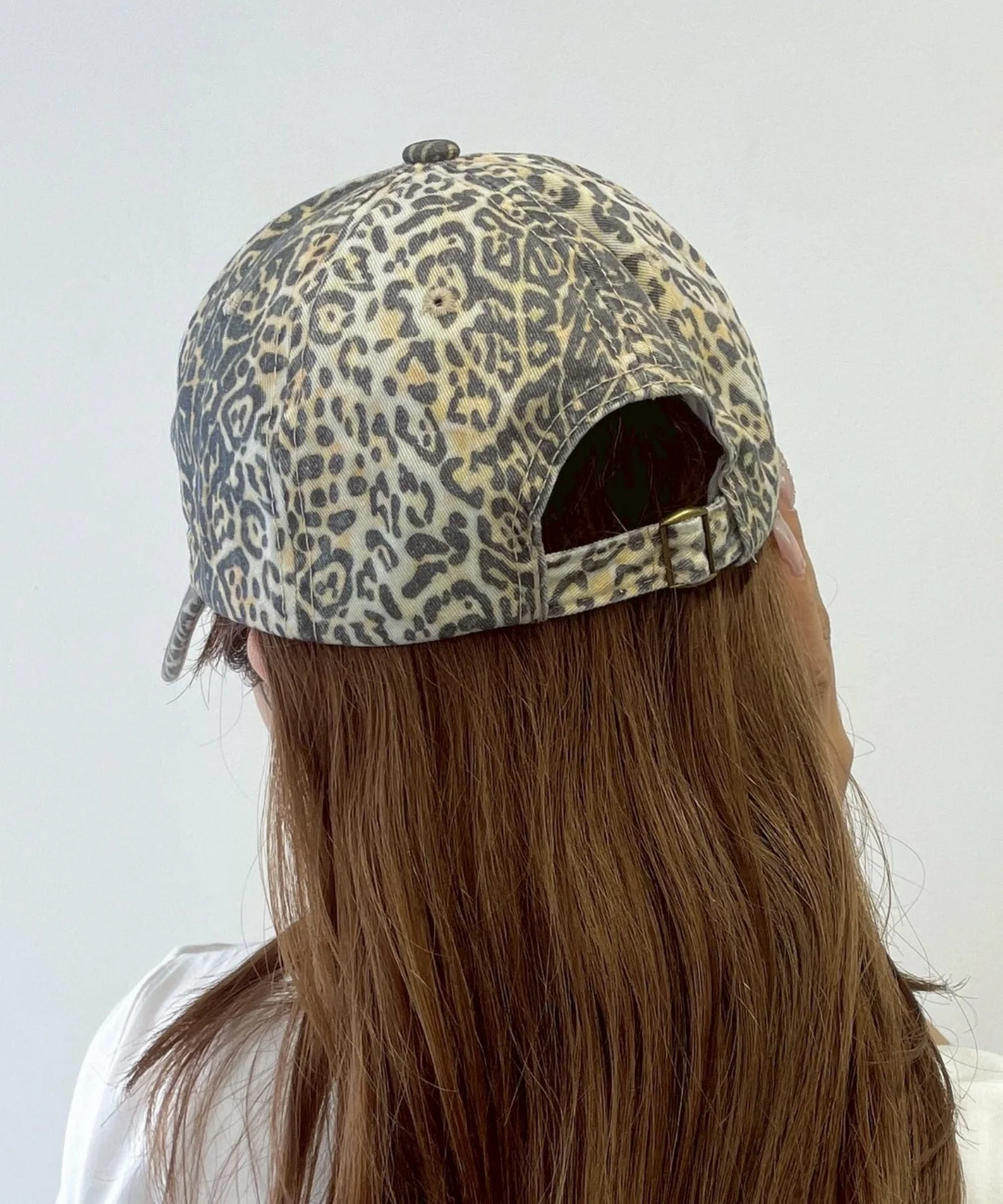 Lレオパードダメージ刺繍キャップ - Image 4