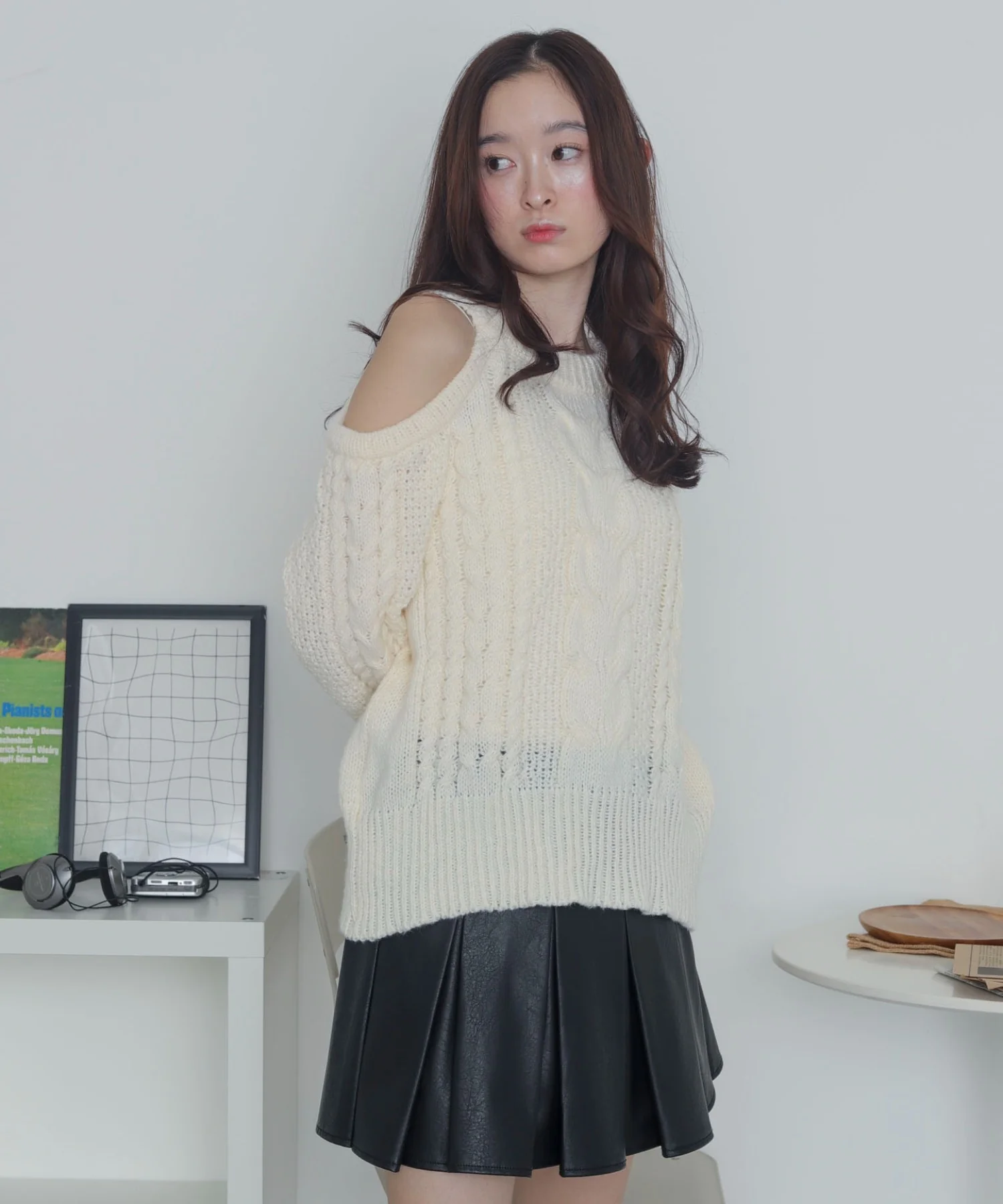 ショルダーケーブルニット - Image 10