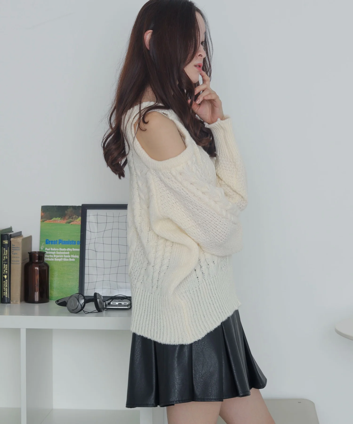 ショルダーケーブルニット - Image 11