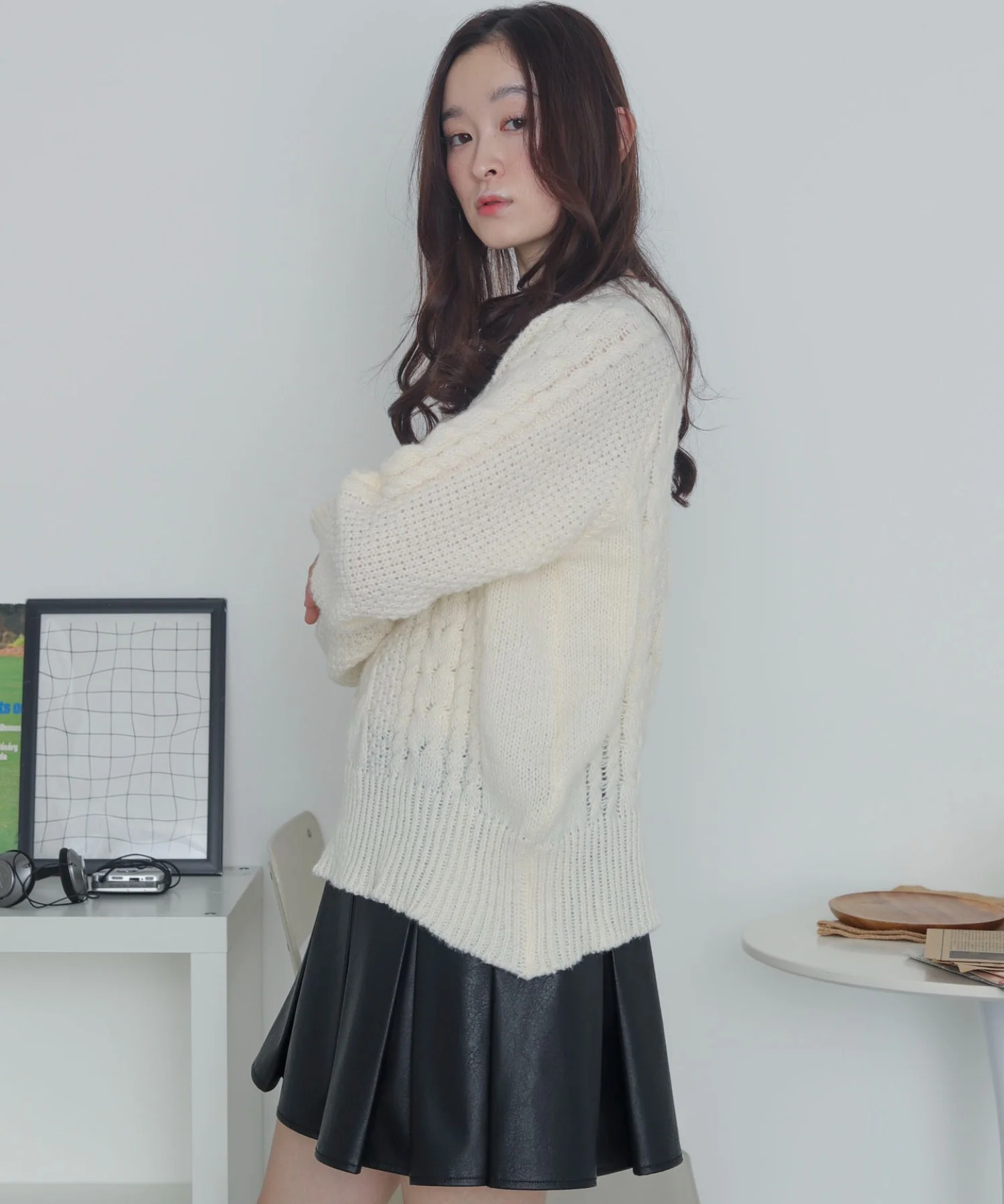 ショルダーケーブルニット - Image 12